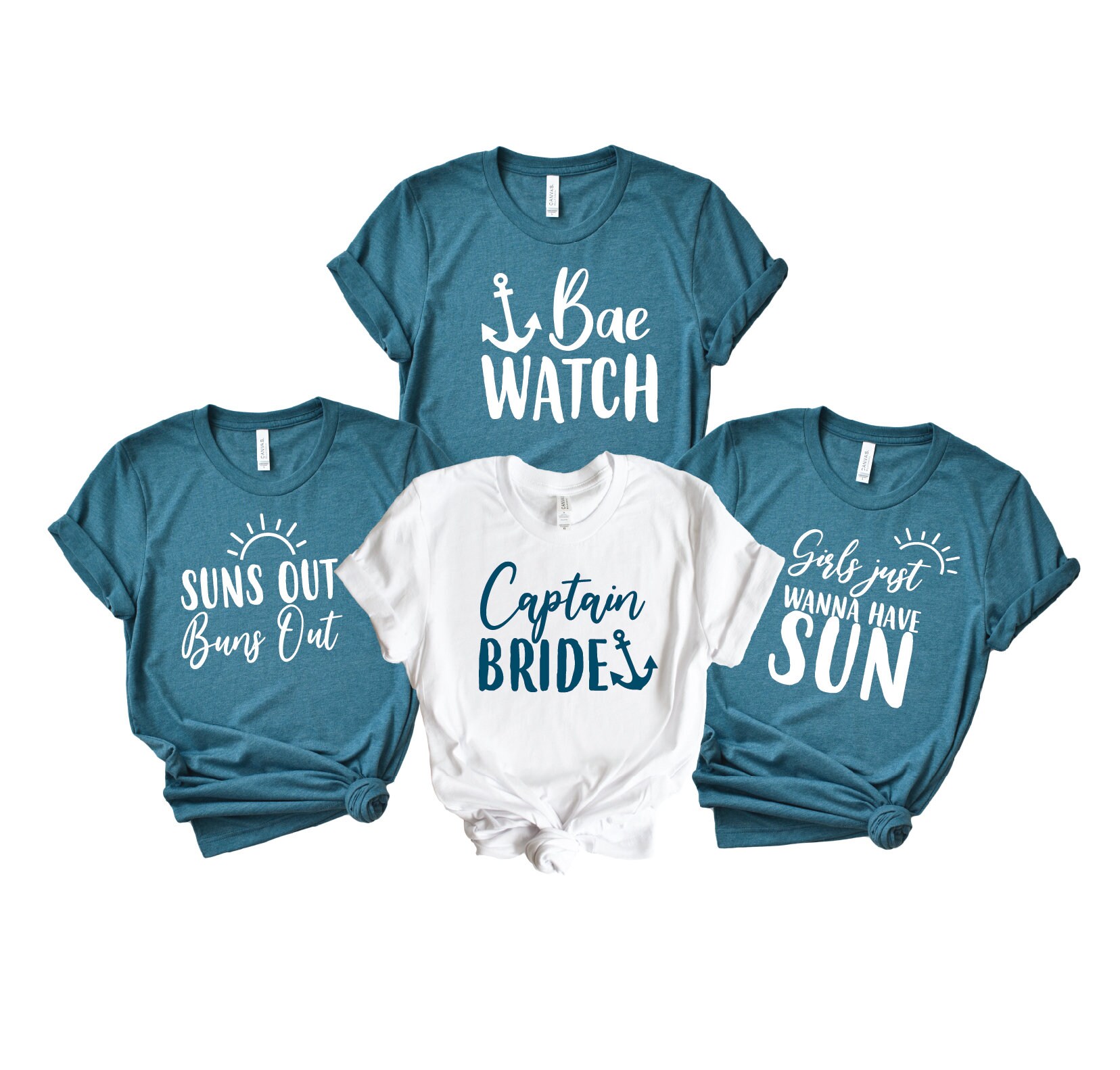 Nautical Bachelorette Tees: Cruise & Beach Party Shirts for the Bride image 5