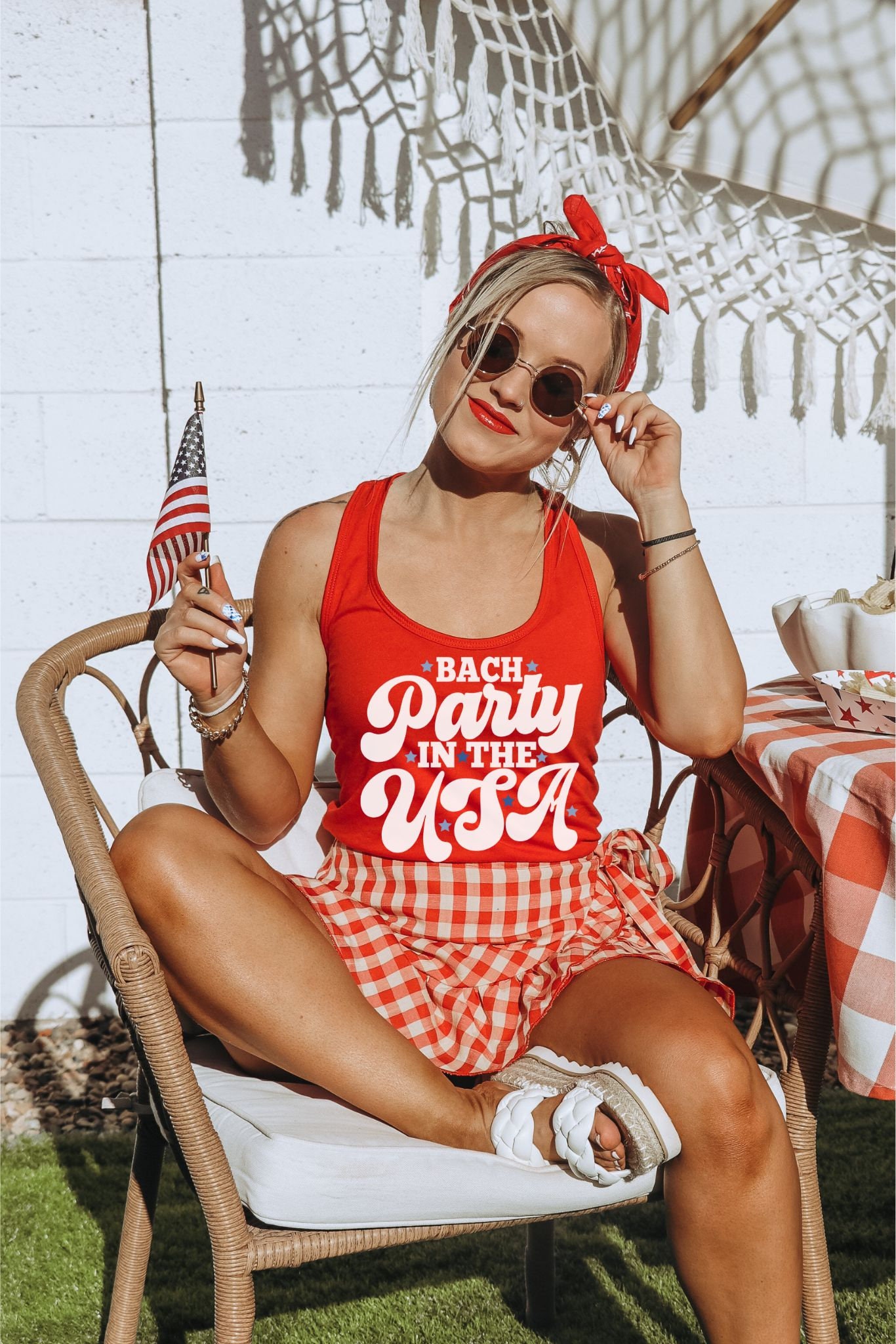 Fourth of July Bachelorette Shirts: Funny Tanks Retro Bride & Crew Designs image 3