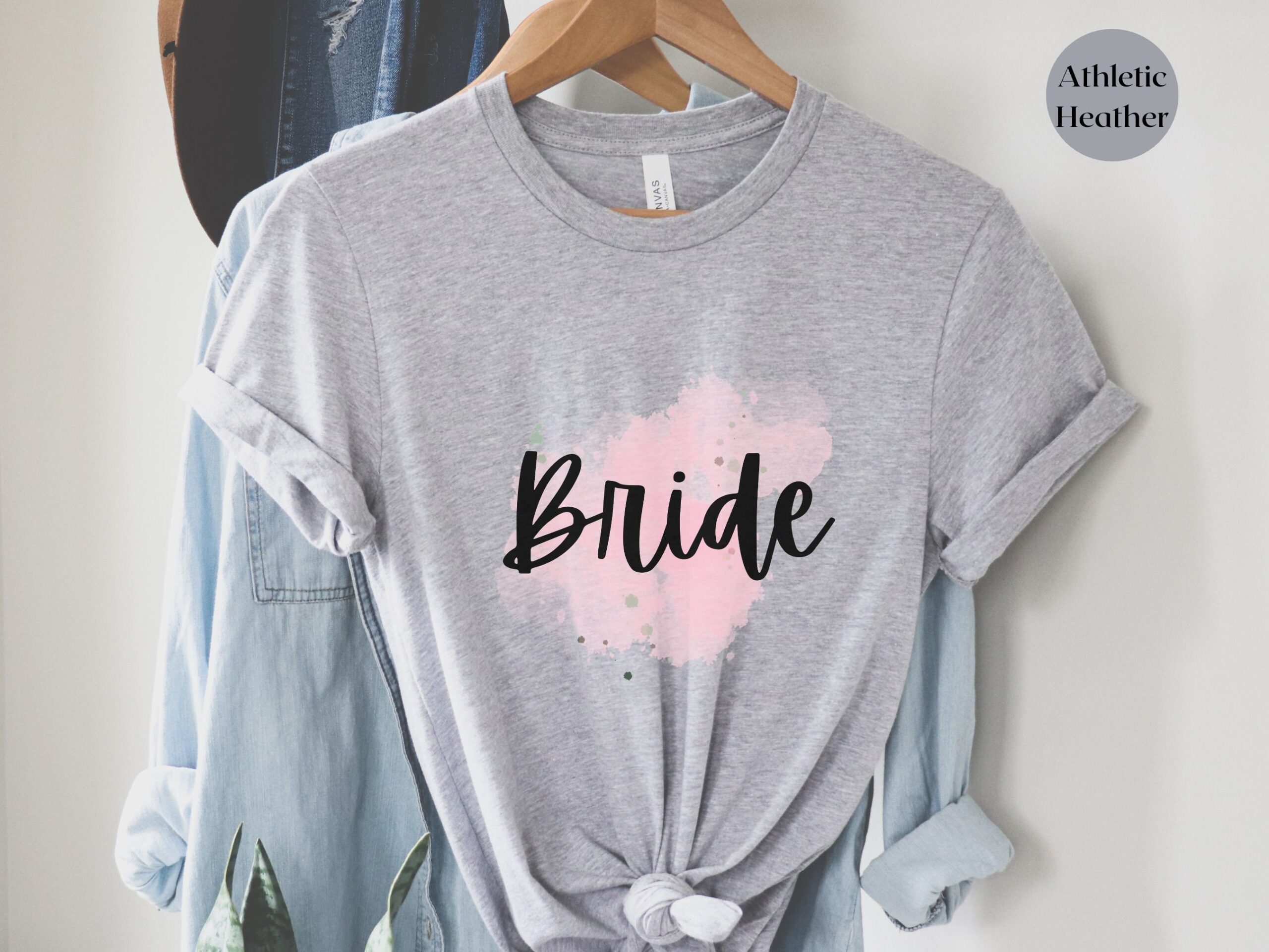 Pink & White Bride & Team: Bachelorette Party Crew Tees image 3