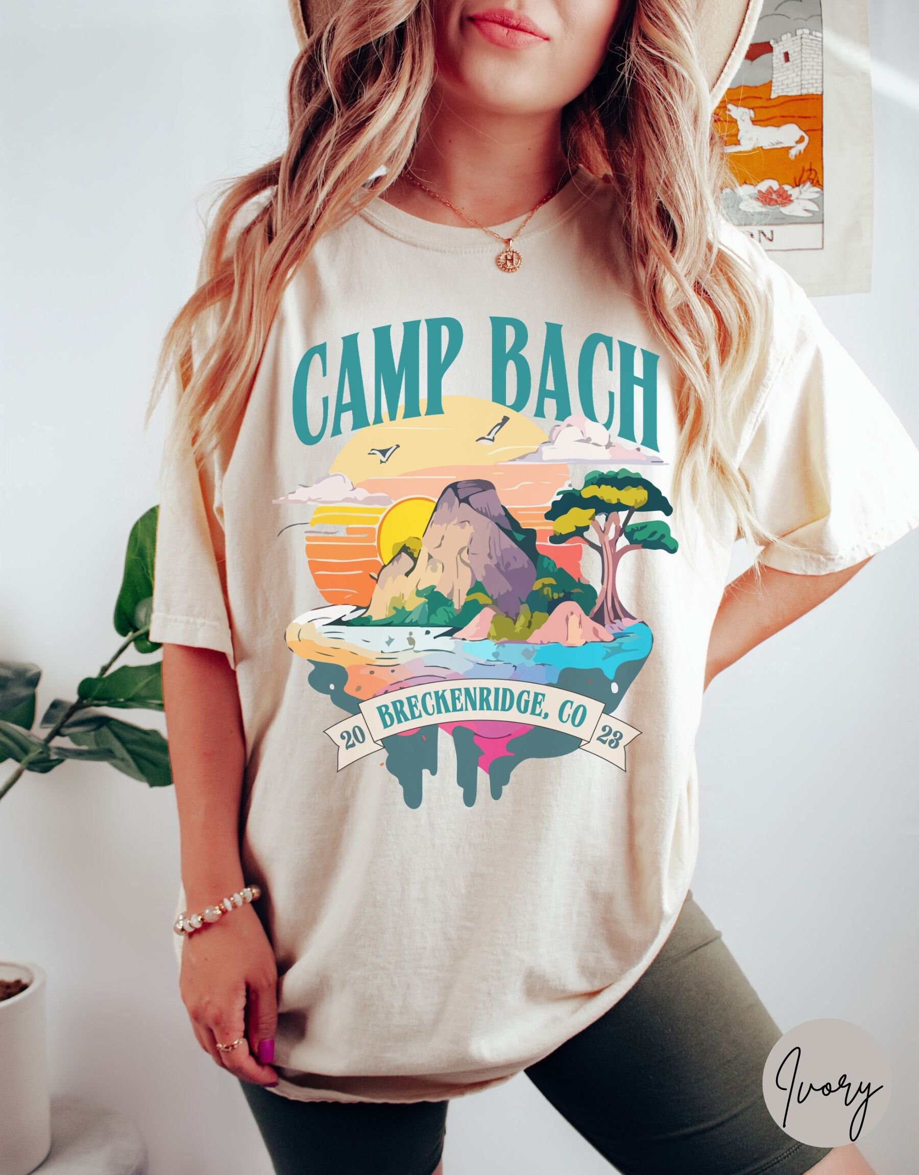 Retro Camp Bachelorette & Custom Bridesmaid Cabin Tees image 0