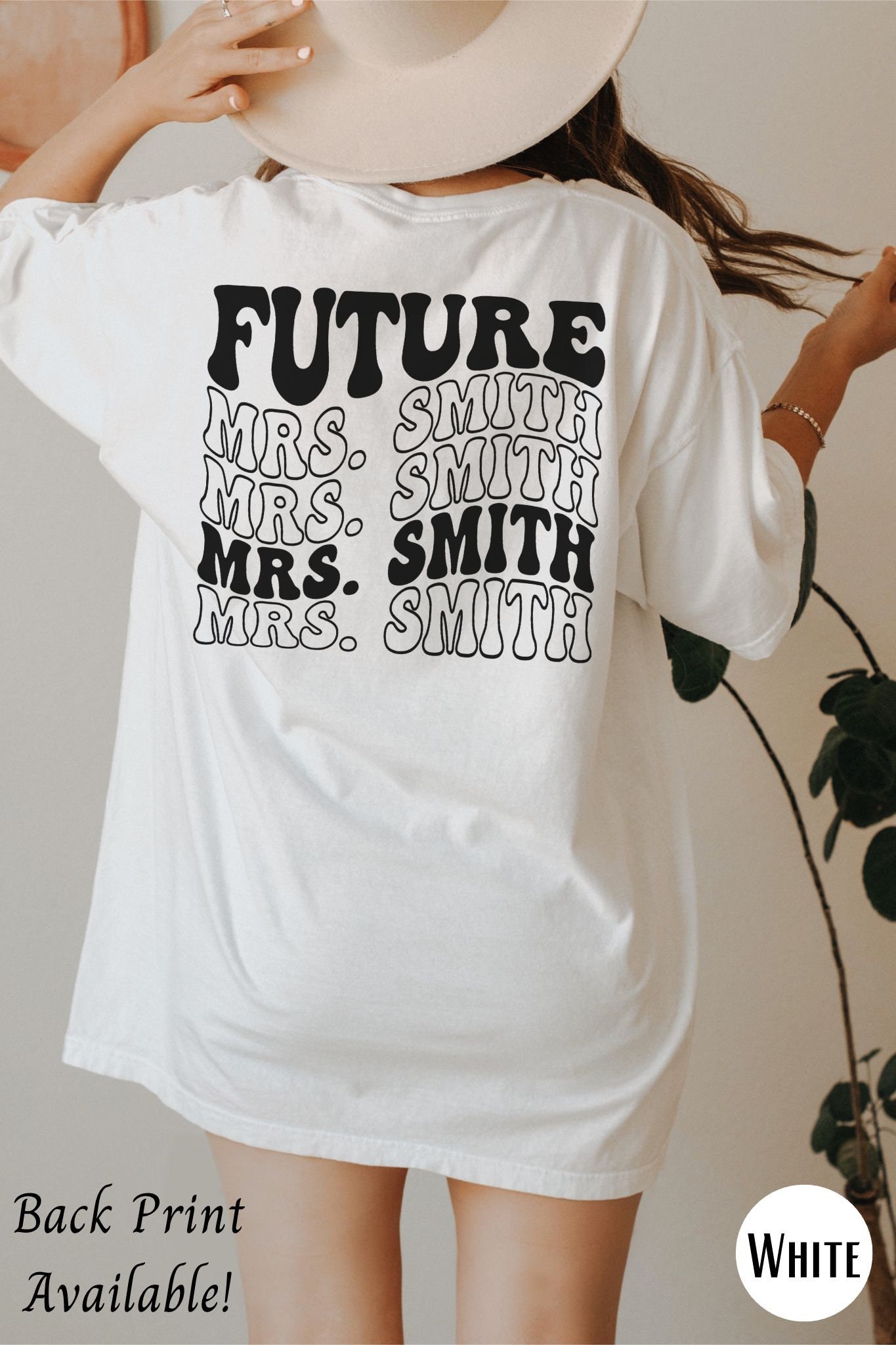 Custom Future Mrs Shirt - Personalized Bride & Engagement Gifts Bachelorette Party Shirts image 2