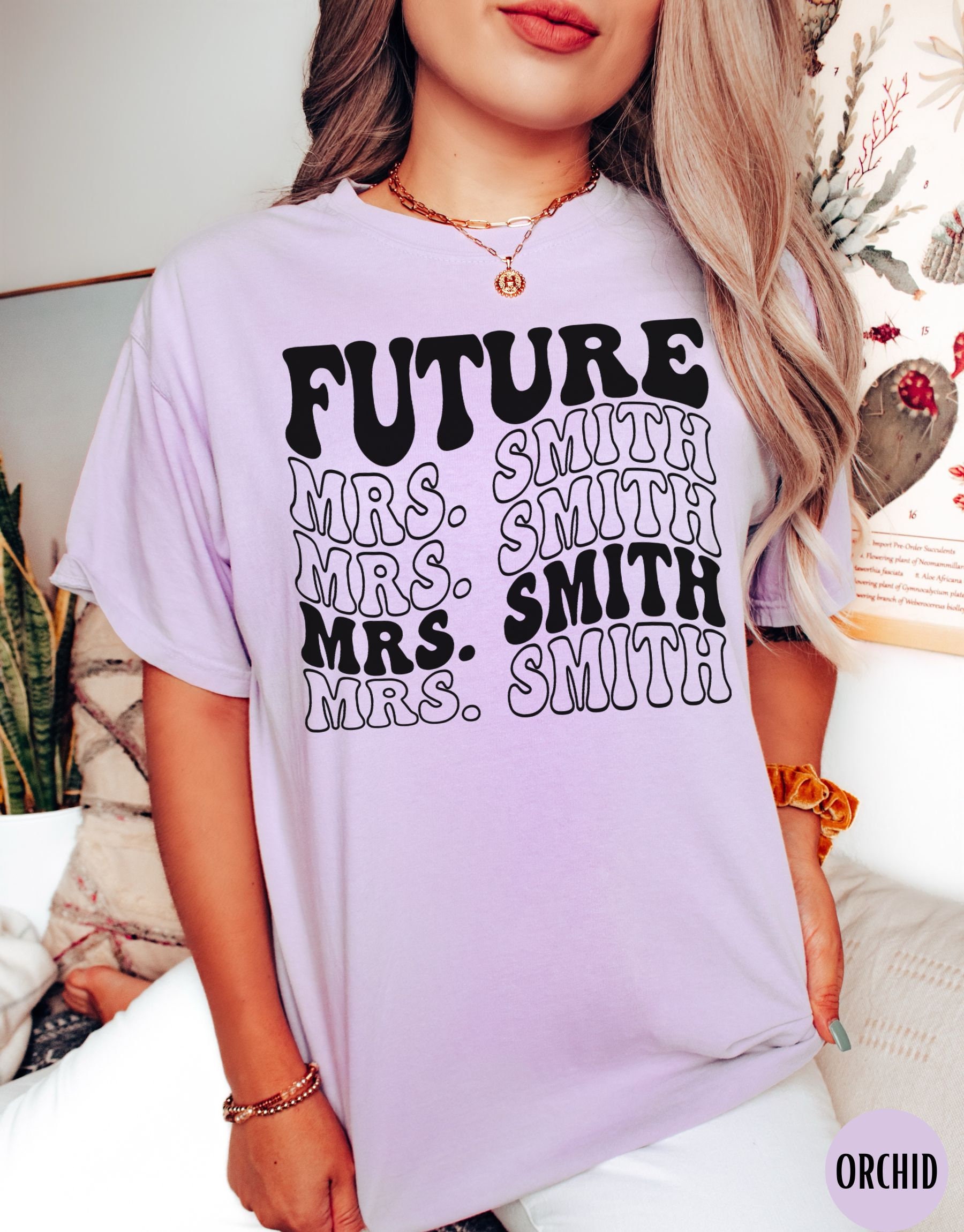 Custom Future Mrs Shirt - Personalized Bride & Engagement Gifts Bachelorette Party Shirts image 5