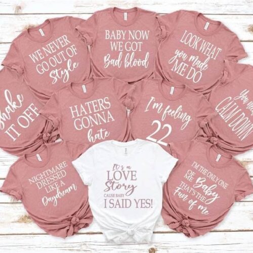 Love Story Bachelorette Tees: Funny Bridal & Girls Trip Shirts image 0