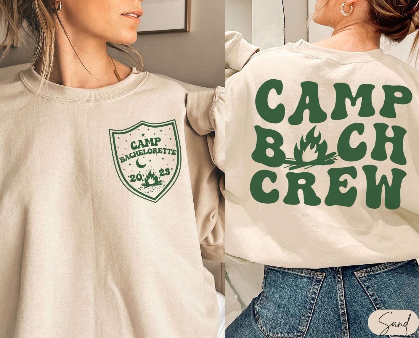 Custom Camp Bachelorette & Mountain Wedding Shirts image 3