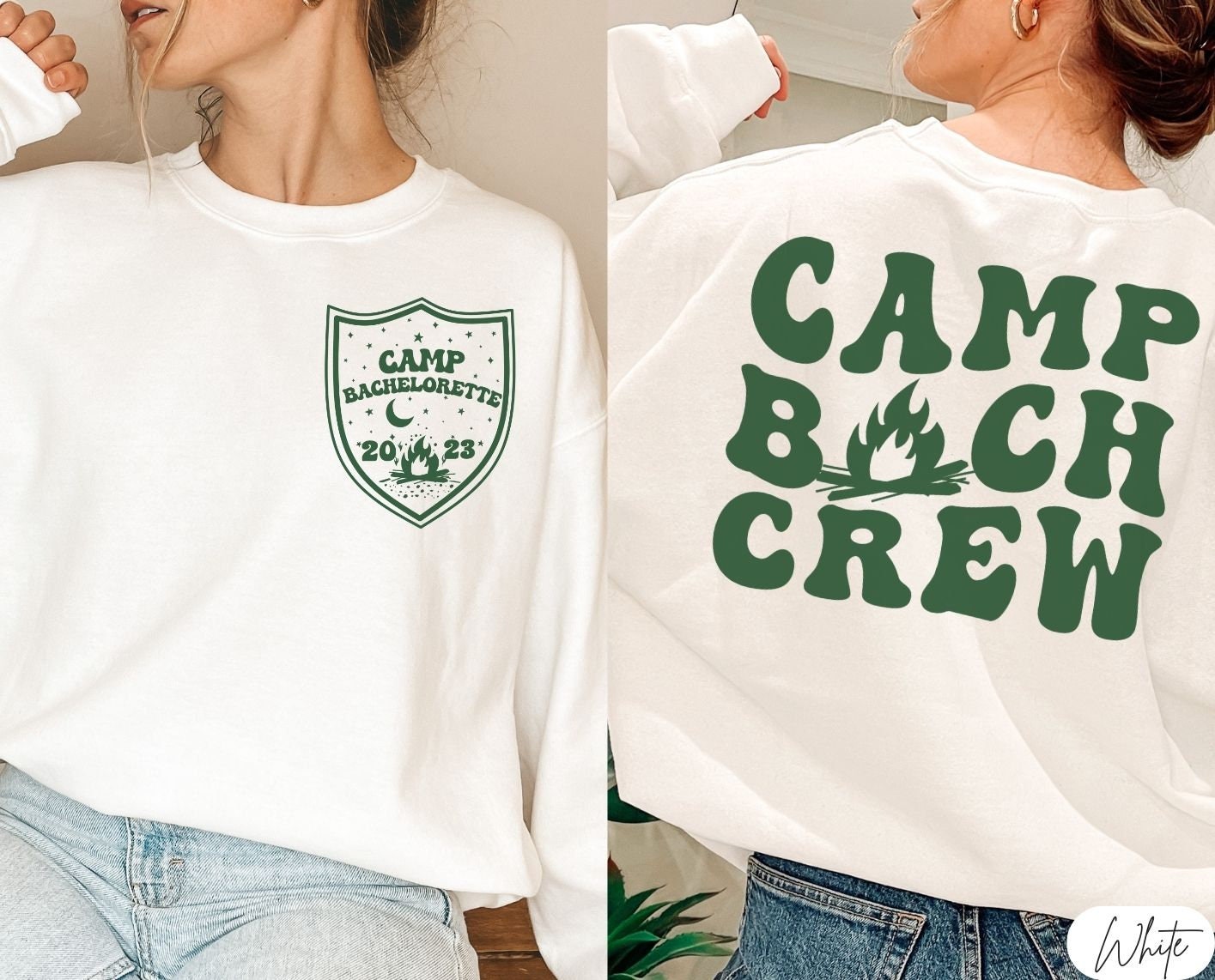 Custom Camp Bachelorette & Mountain Wedding Shirts image 2