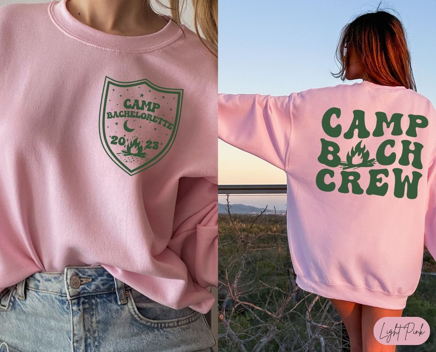 Custom Camp Bachelorette & Mountain Wedding Shirts image 5