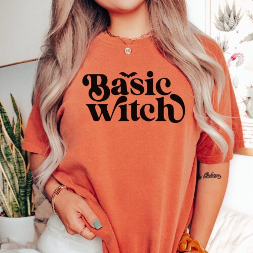 Basic Witch Shirt - Cute Halloween Tee image 0