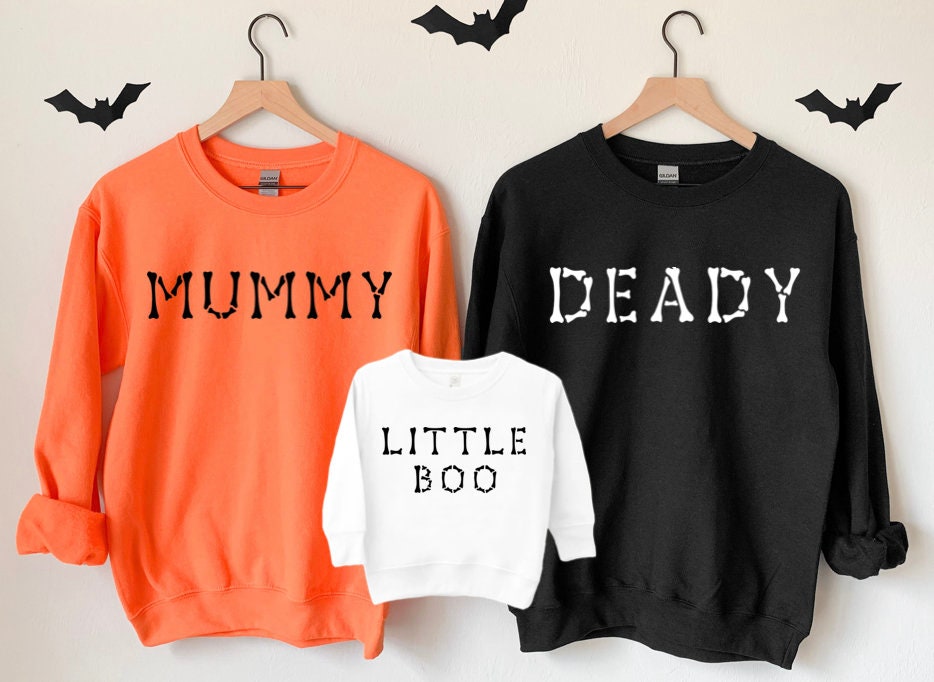 Halloween Couple Costume Sweatshirts: Matching Family Halloween Shirt image 0