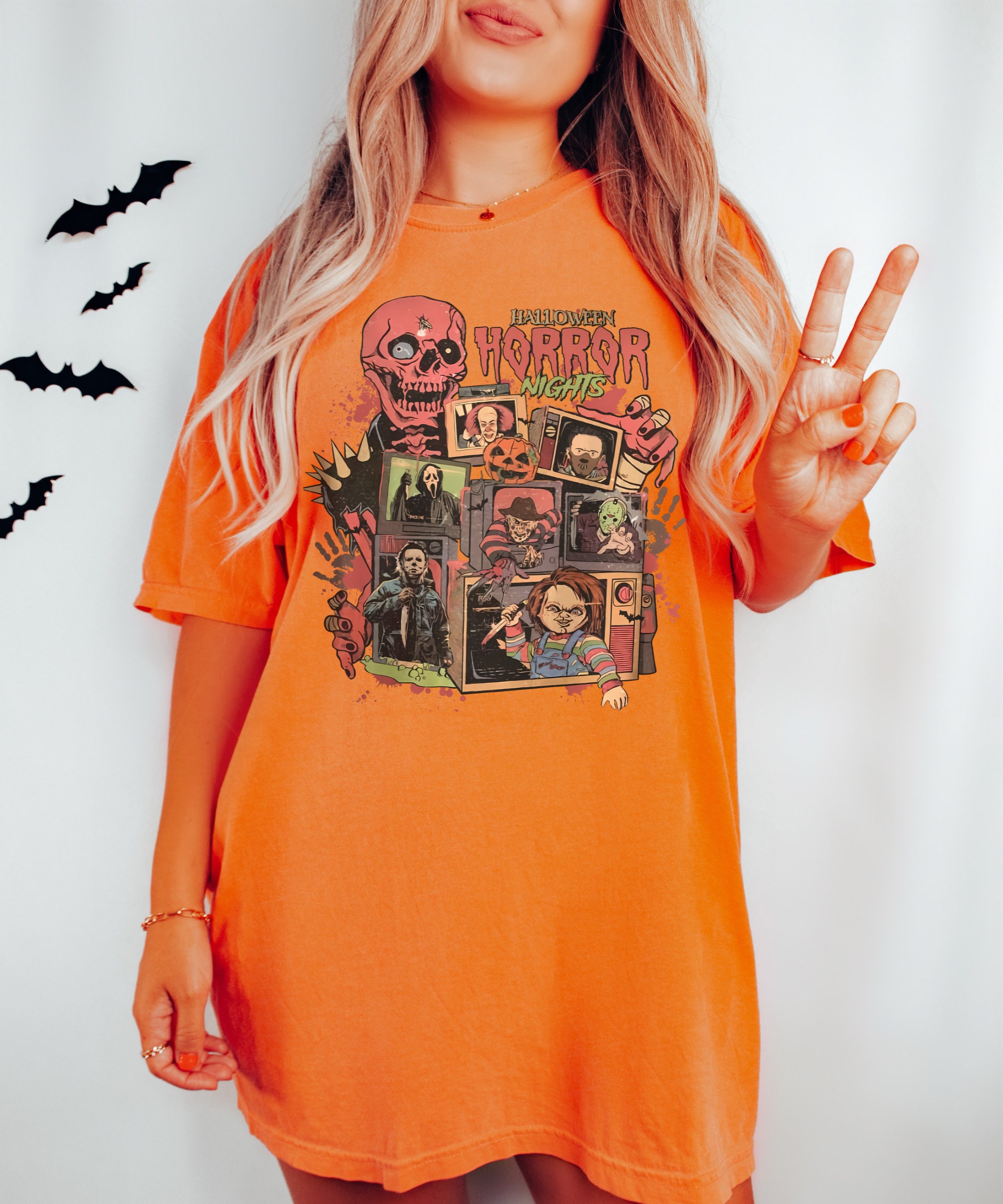 Halloween Horror Nights Shirt - Scary Movie Characters Tee image 5