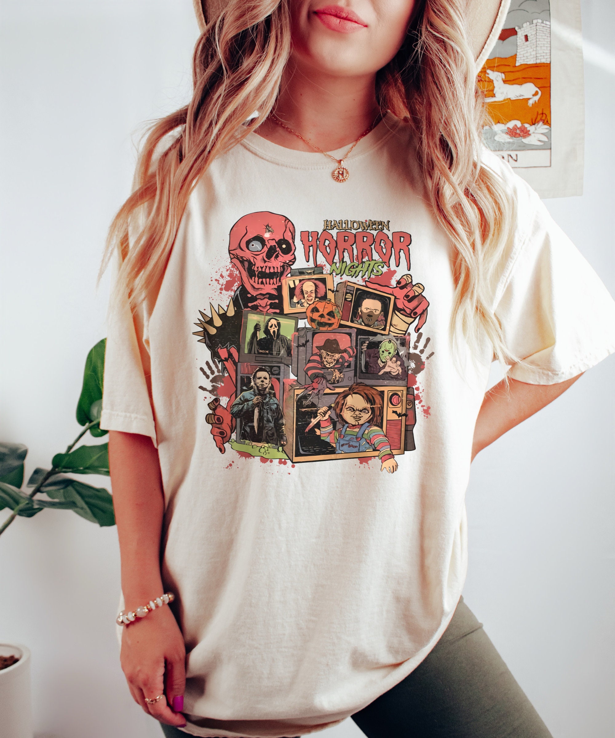 Halloween Horror Nights Shirt - Scary Movie Characters Tee image 2