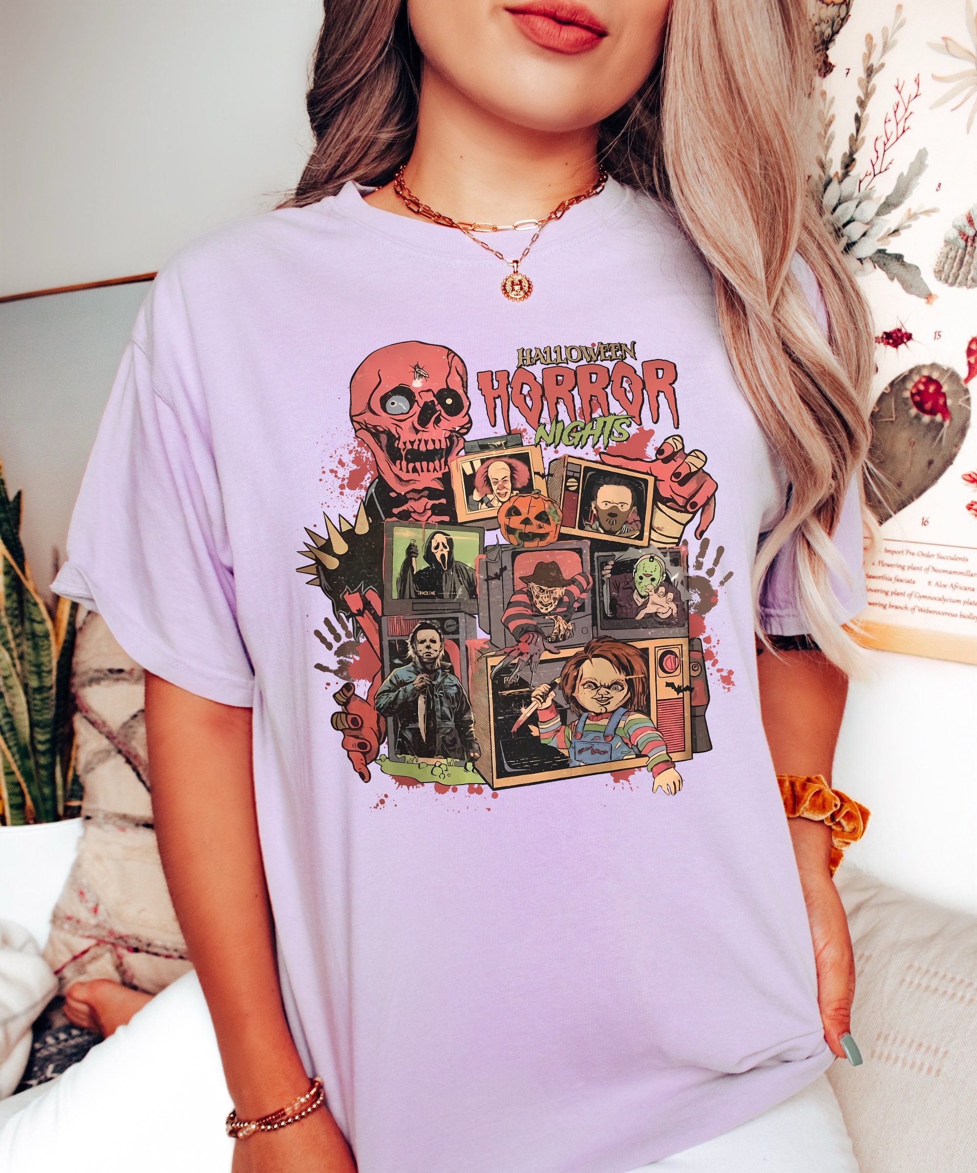 Halloween Horror Nights Shirt - Scary Movie Characters Tee image 4