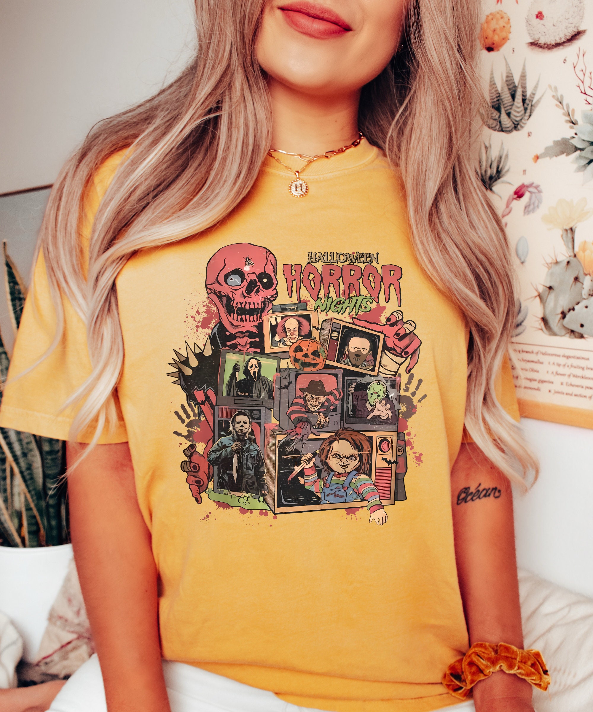 Halloween Horror Nights Shirt - Scary Movie Characters Tee image 6