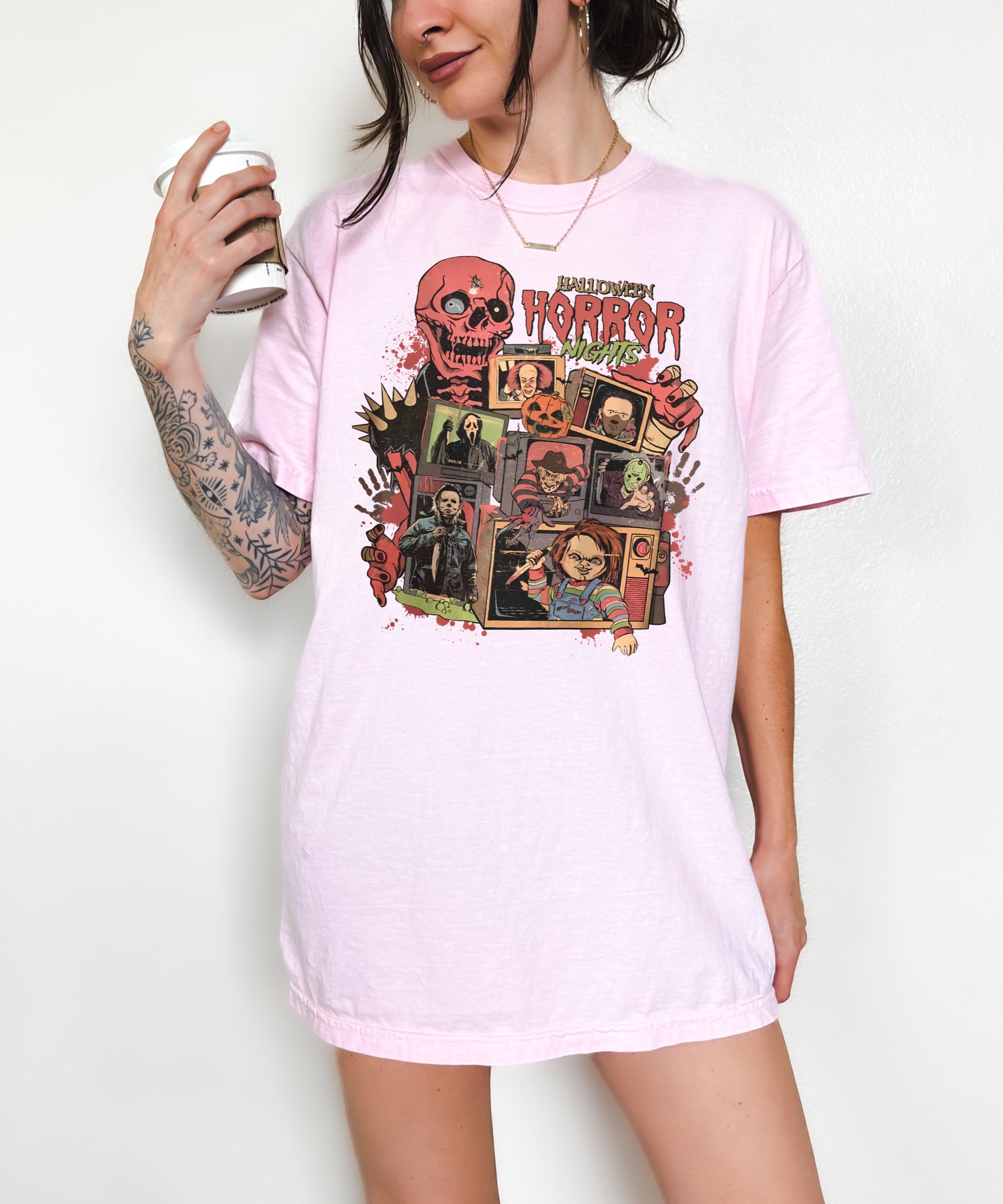 Halloween Horror Nights Shirt - Scary Movie Characters Tee image 3