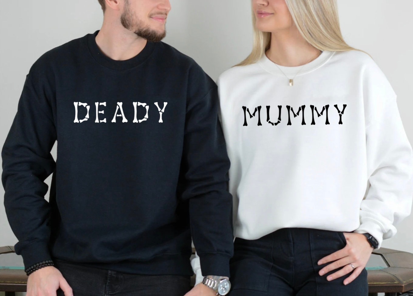 Halloween Couple Sweatshirts: Matching Family Halloween Shirts image 1