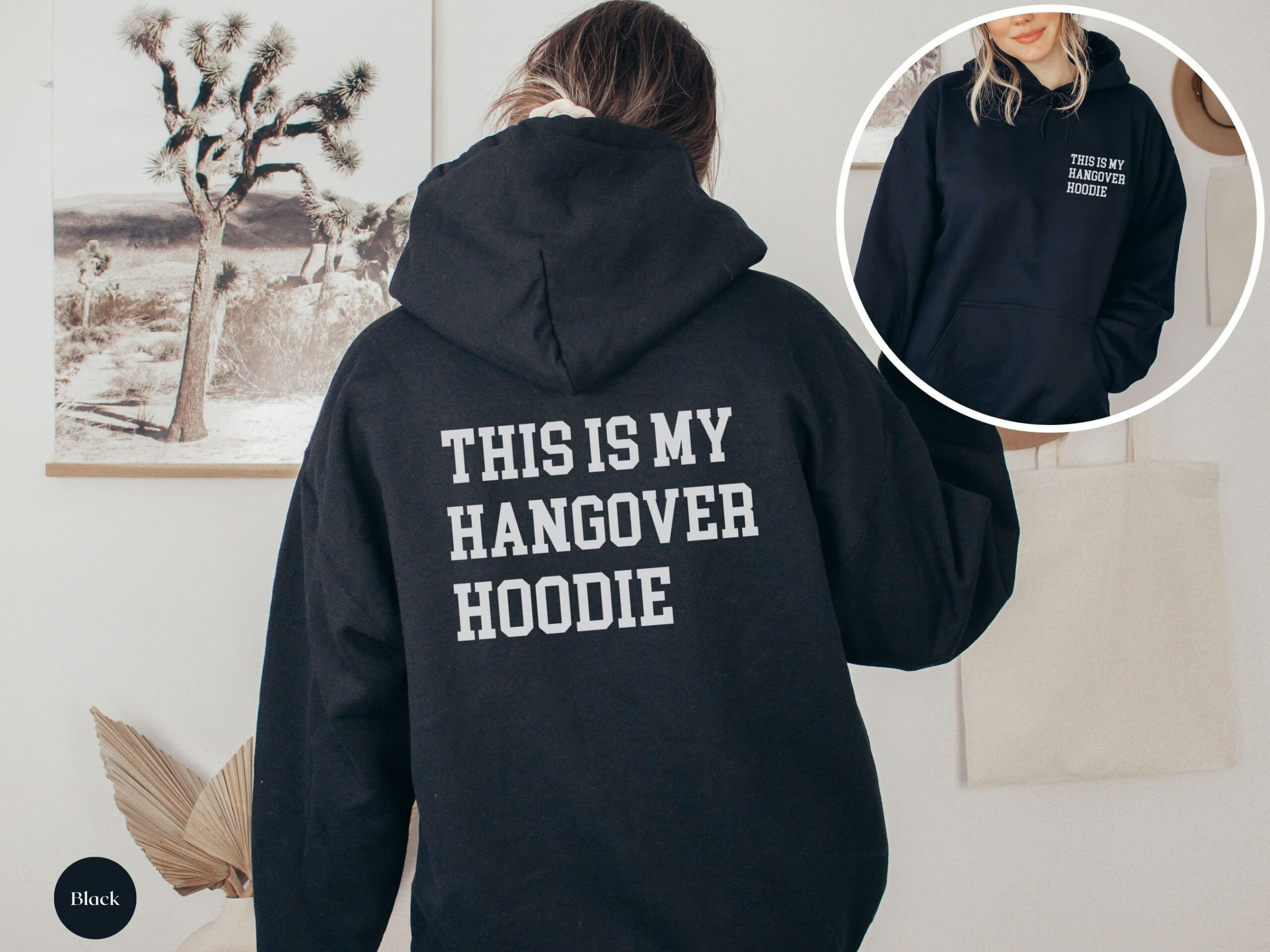 Hangover & Bride Hoodies - Fun Sarcastic Styles Bachelorette Hoodie image 1