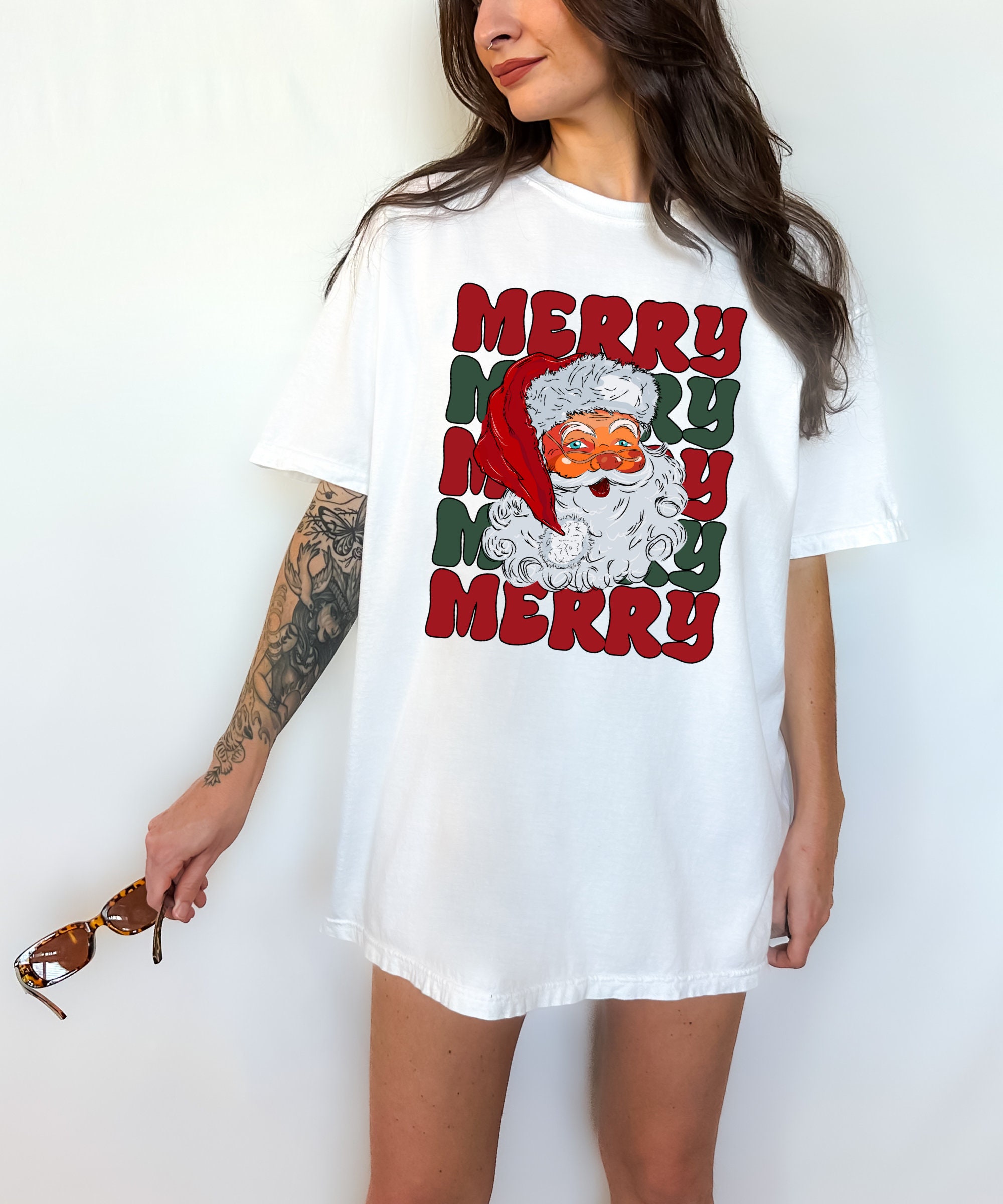 Santa Shirt - Festive Merry Christmas Sweatshirt Collection image 3