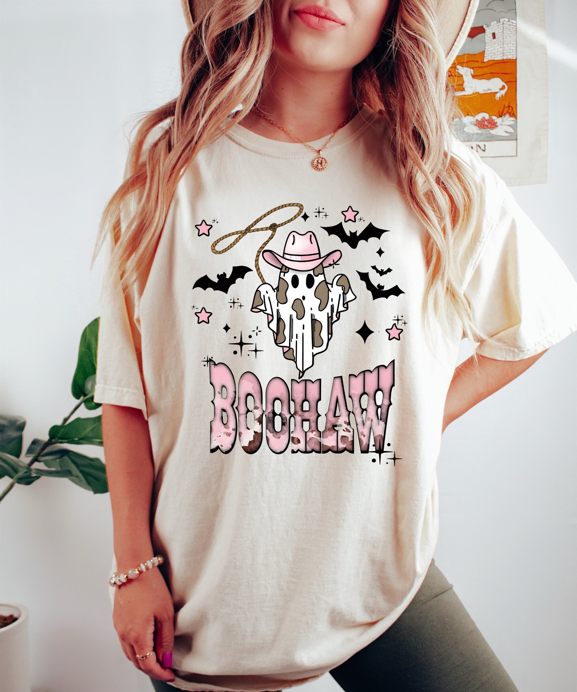 Halloween Boo Haw Shirt - Vintage Cowboy Halloween Sweatshirt image 2