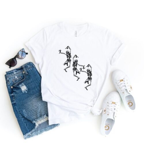 Dancing Skeletons: Perfect Halloween Gift Shirt for Boyfriend 2023 image 0