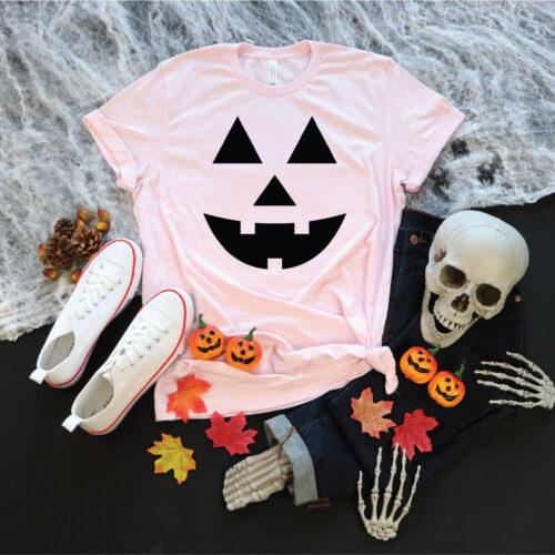 Pumpkin Halloween Shirt for Girlfriend & Mom: Perfect Party Outfit image 0