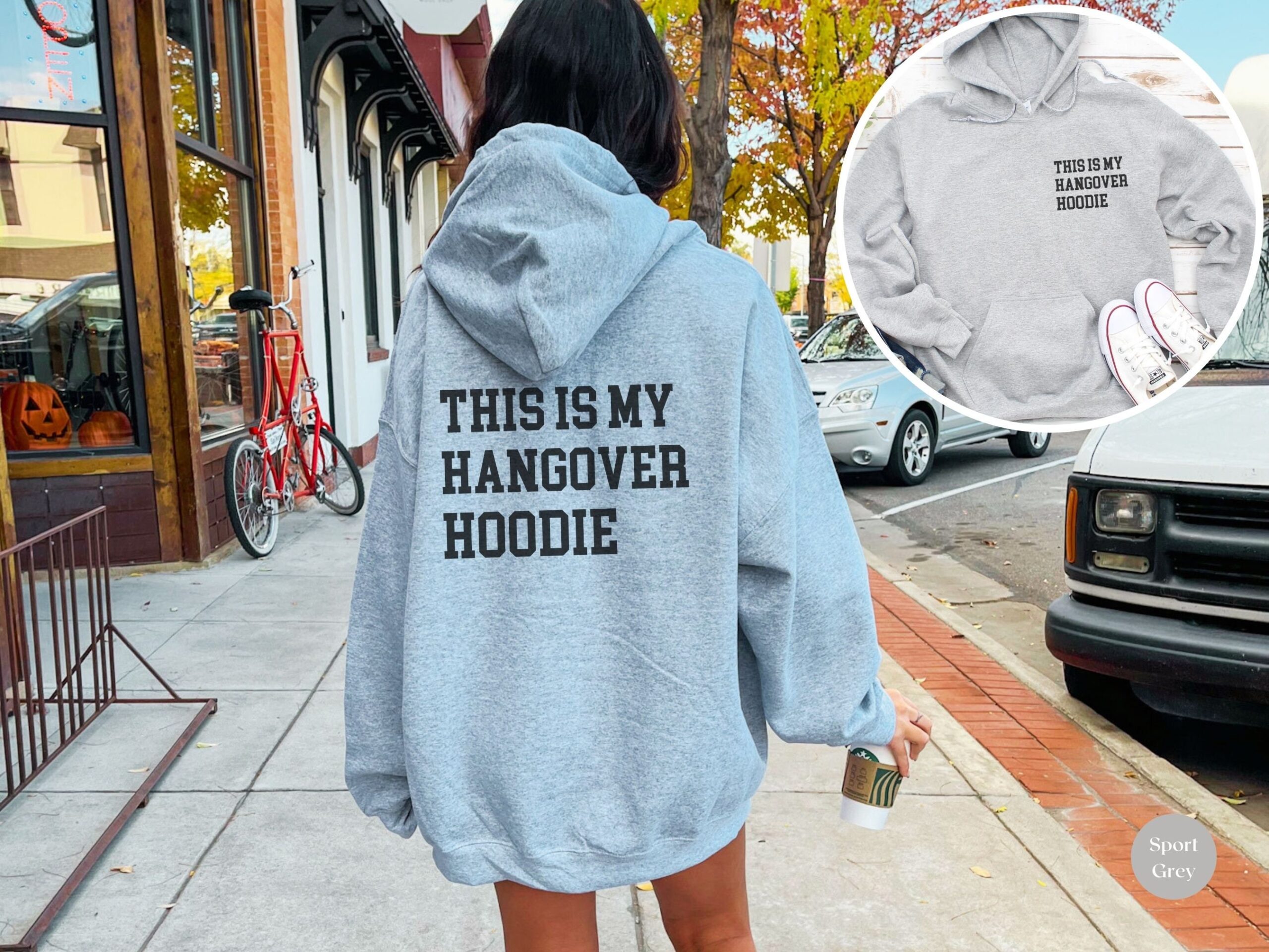 Hangover & Bride Hoodies - Fun Sarcastic Styles Bachelorette Hoodie image 5