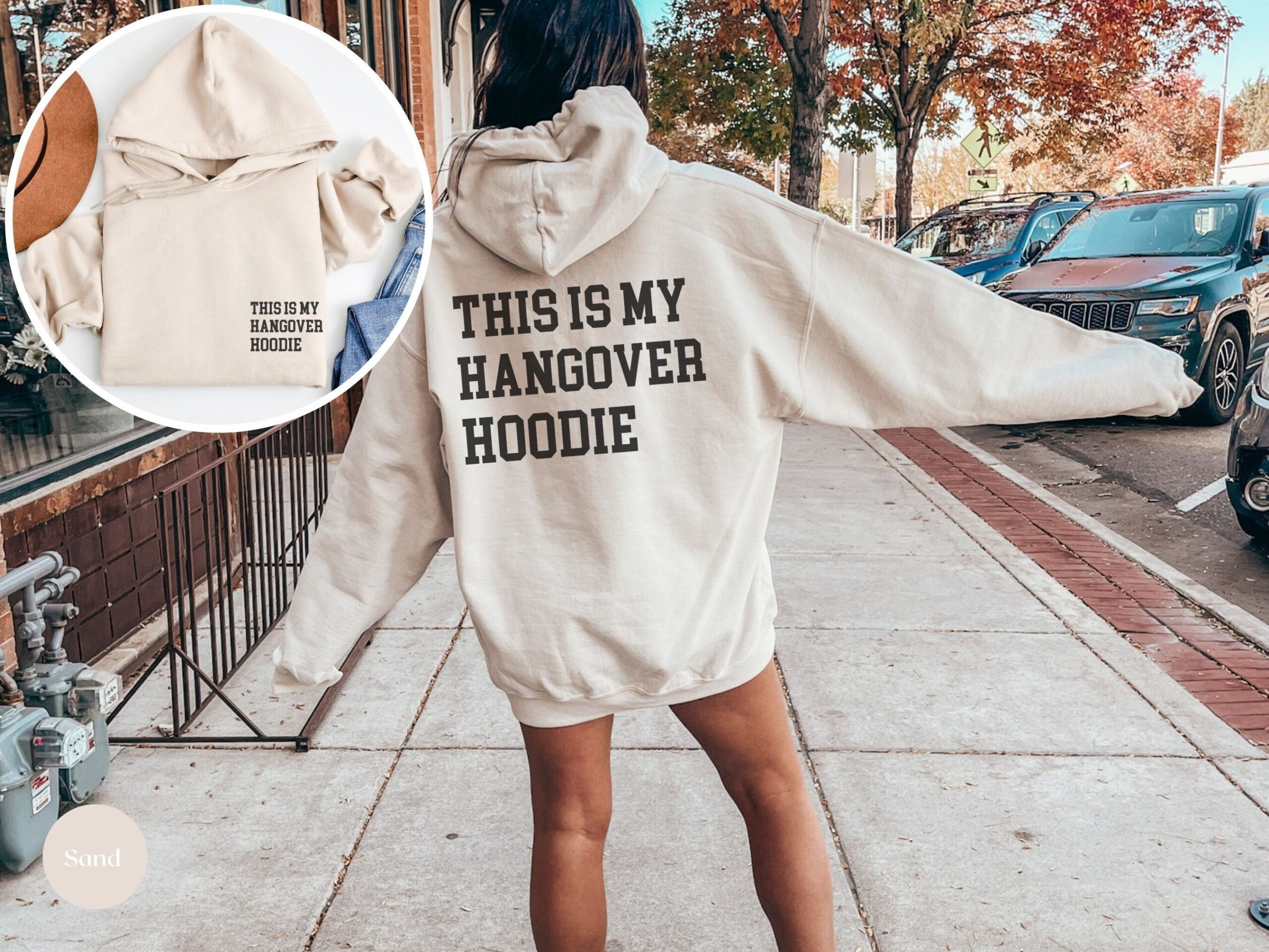 Hangover & Bride Hoodies - Fun Sarcastic Styles Bachelorette Hoodie image 0