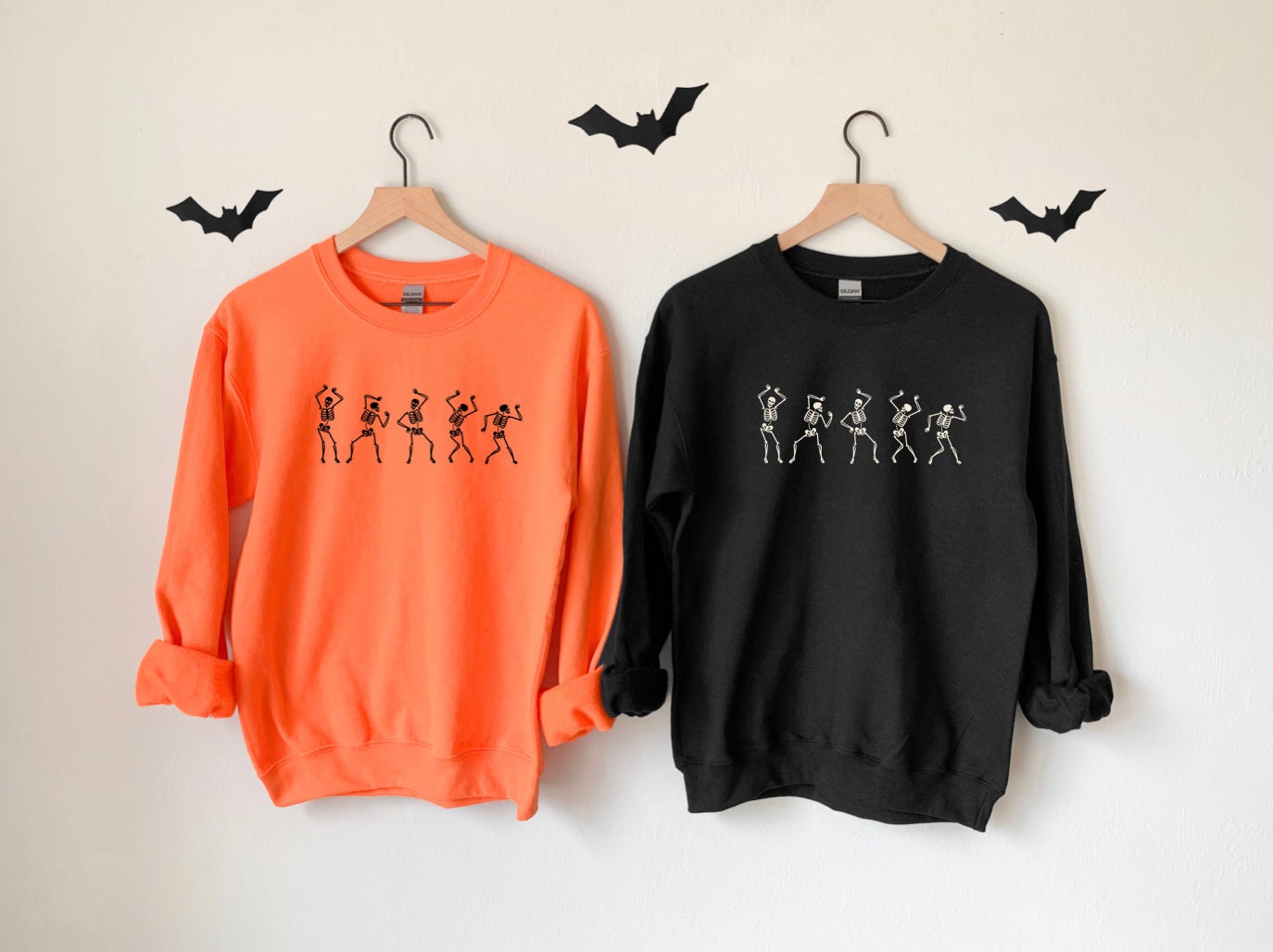 Fall Shirt: Dancing Skeleton Happy Halloween T-Shirt image 2