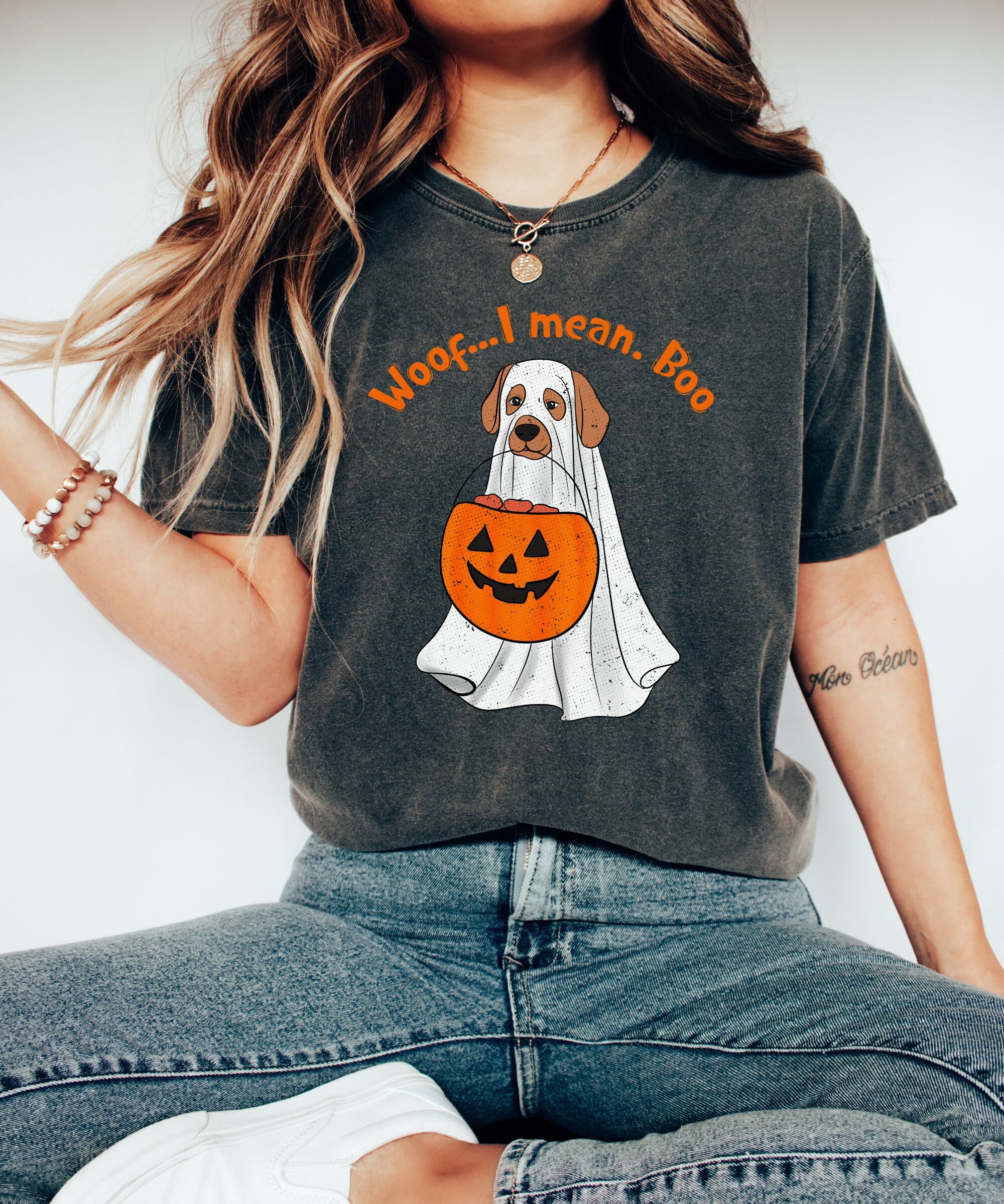 Halloween Ghost Dog Shirt - Funny Tee for Dog Lovers image 0