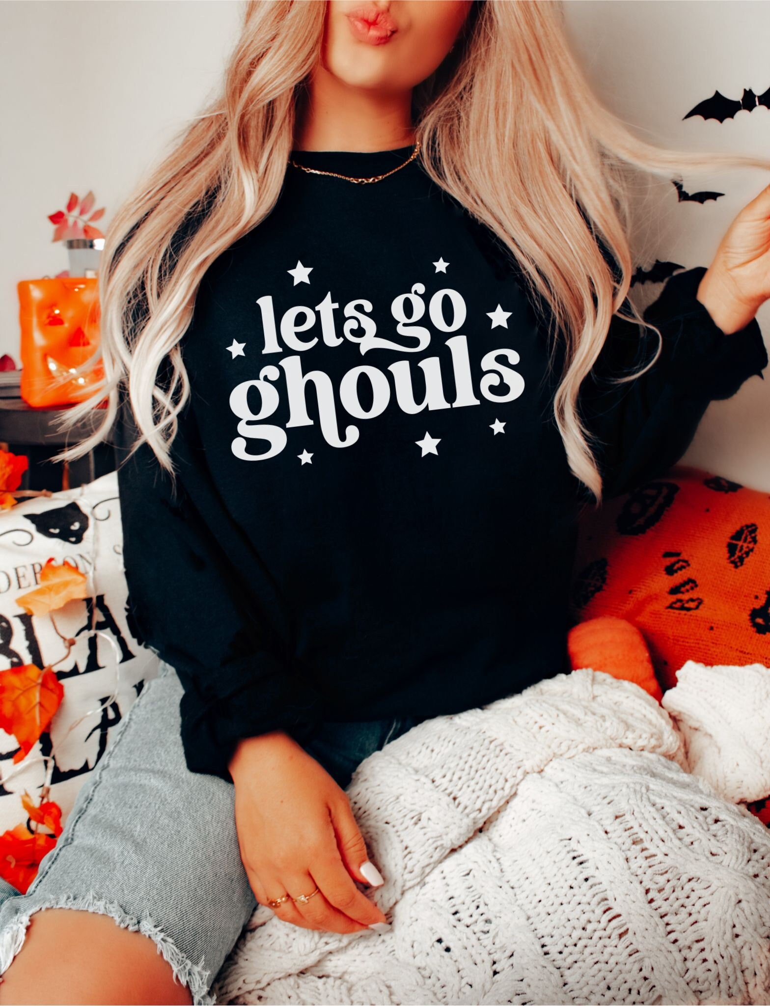 Halloween Bachelorette Sweatshirt: Ghouls Skeleton Bride Wedding Costume image 2