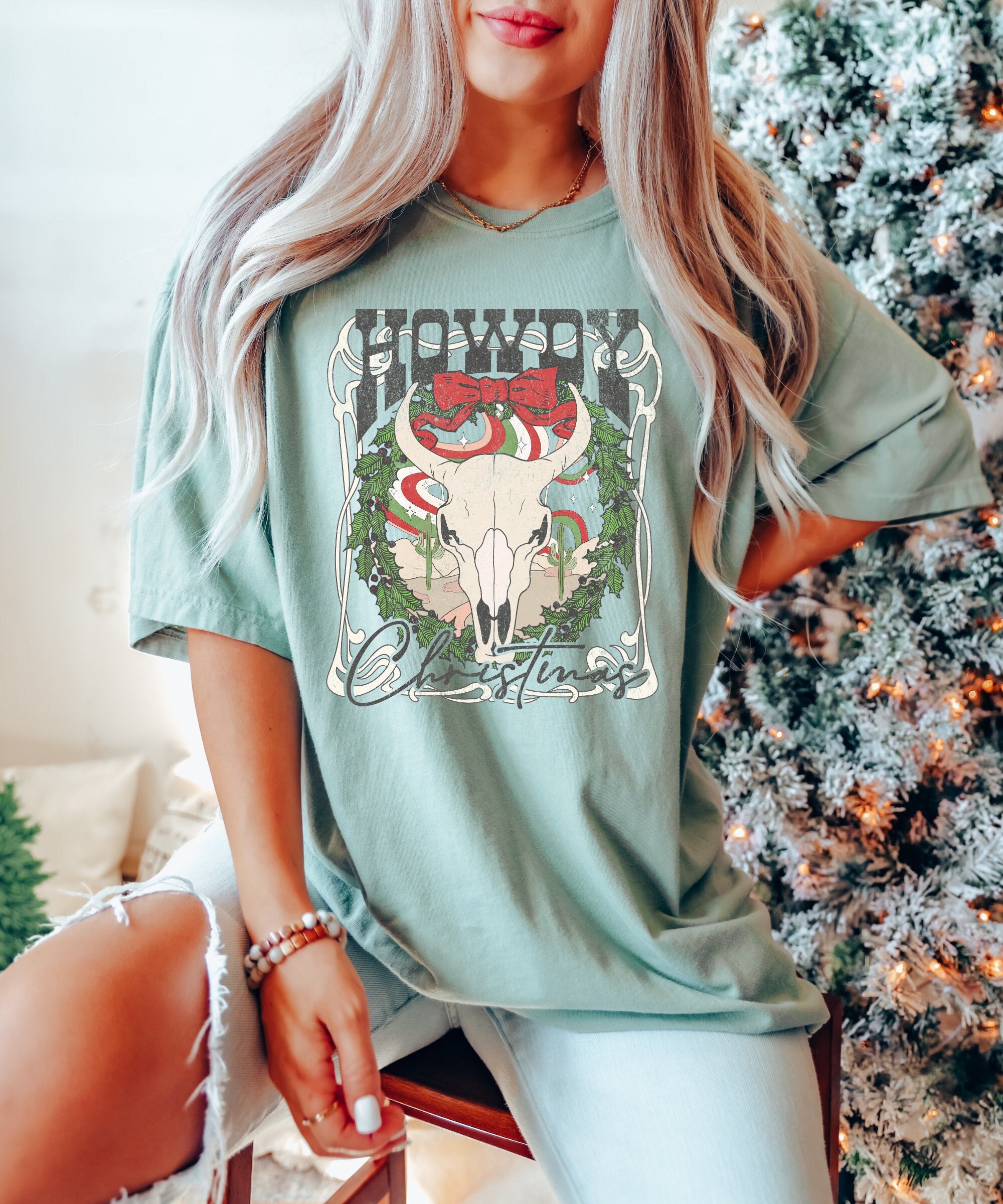 Howdy Christmas Shirt for Western Style Lovers image 0