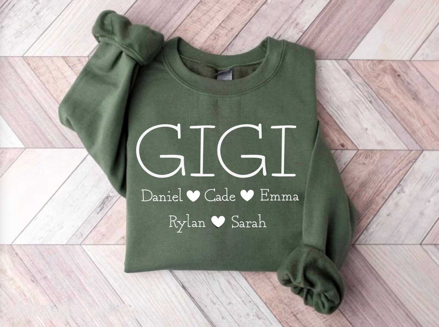 Custom Gigi Sweatshirt from Grandkids Gigi Gifts for Christmas image 1