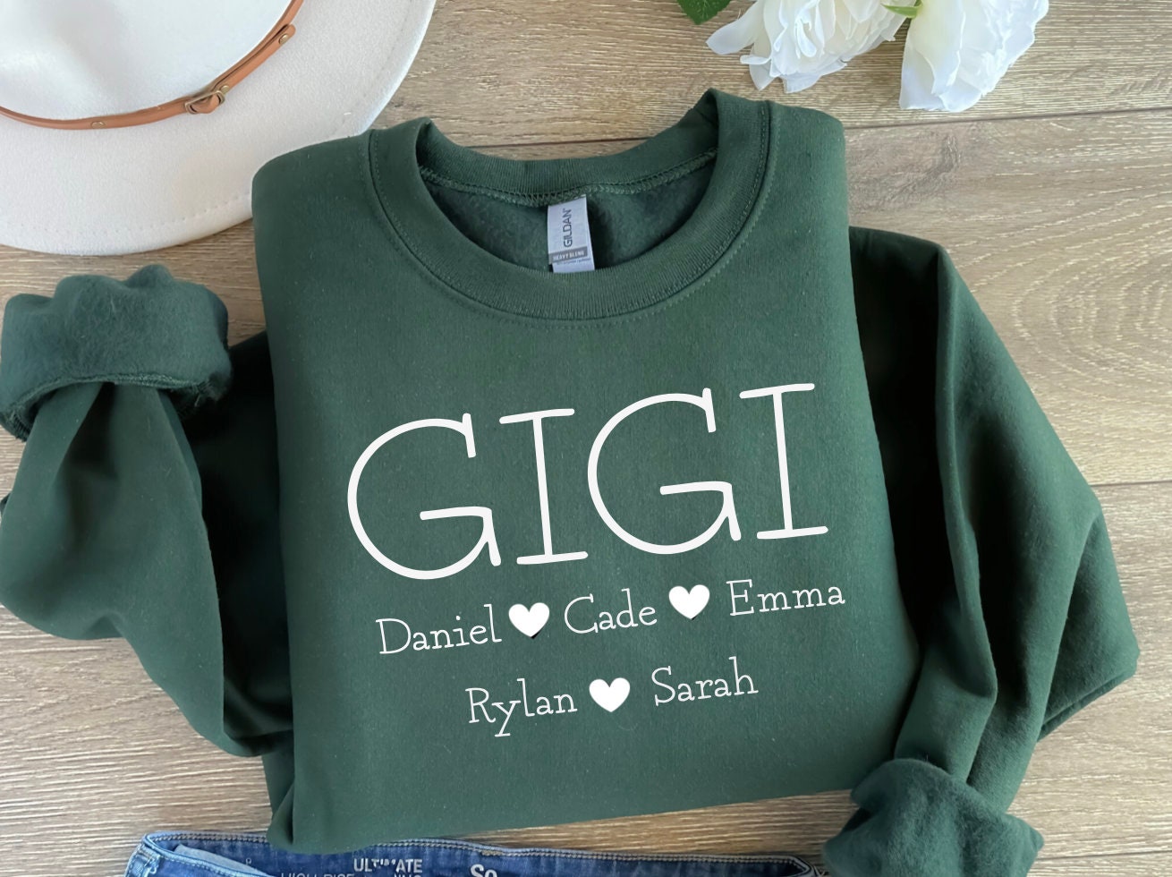 Custom Gigi Sweatshirt from Grandkids Gigi Gifts for Christmas image 0