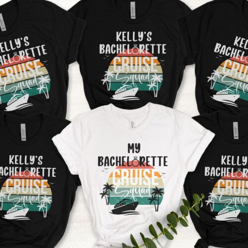 Nautical Bachelorette Cruise Shirts - Custom Squad Tees image 0