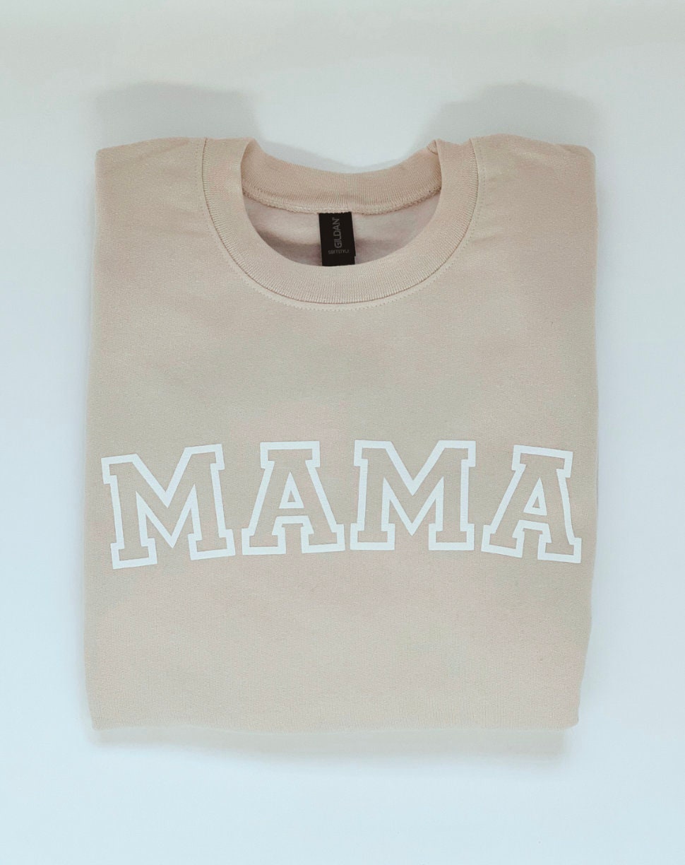 Custom Mama Sweatshirt with Kid's Name on Sleeve Personalized Mom Shirt Christmas Gift image 6