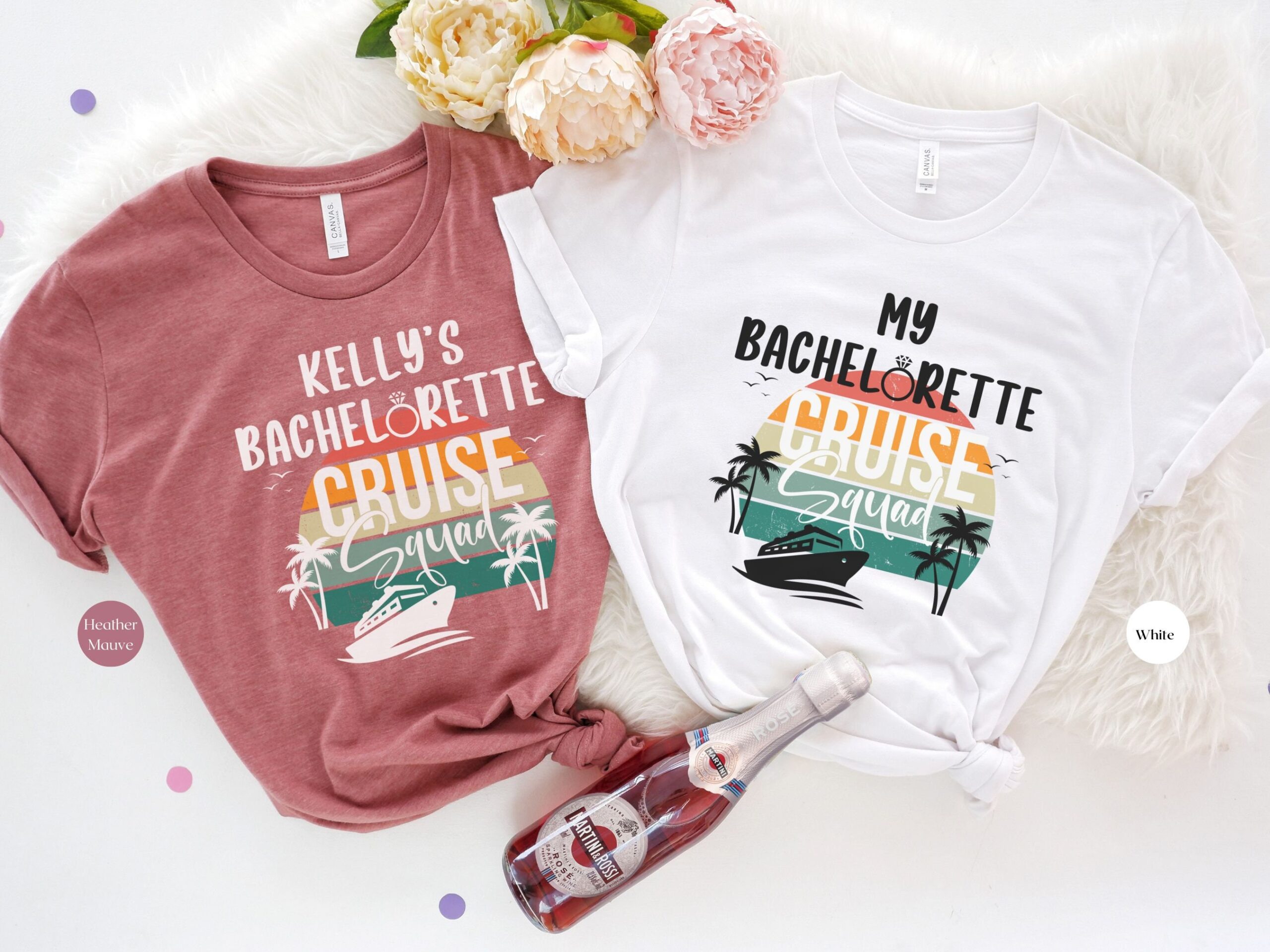 Nautical Bachelorette Cruise Shirts - Custom Squad Tees image 1