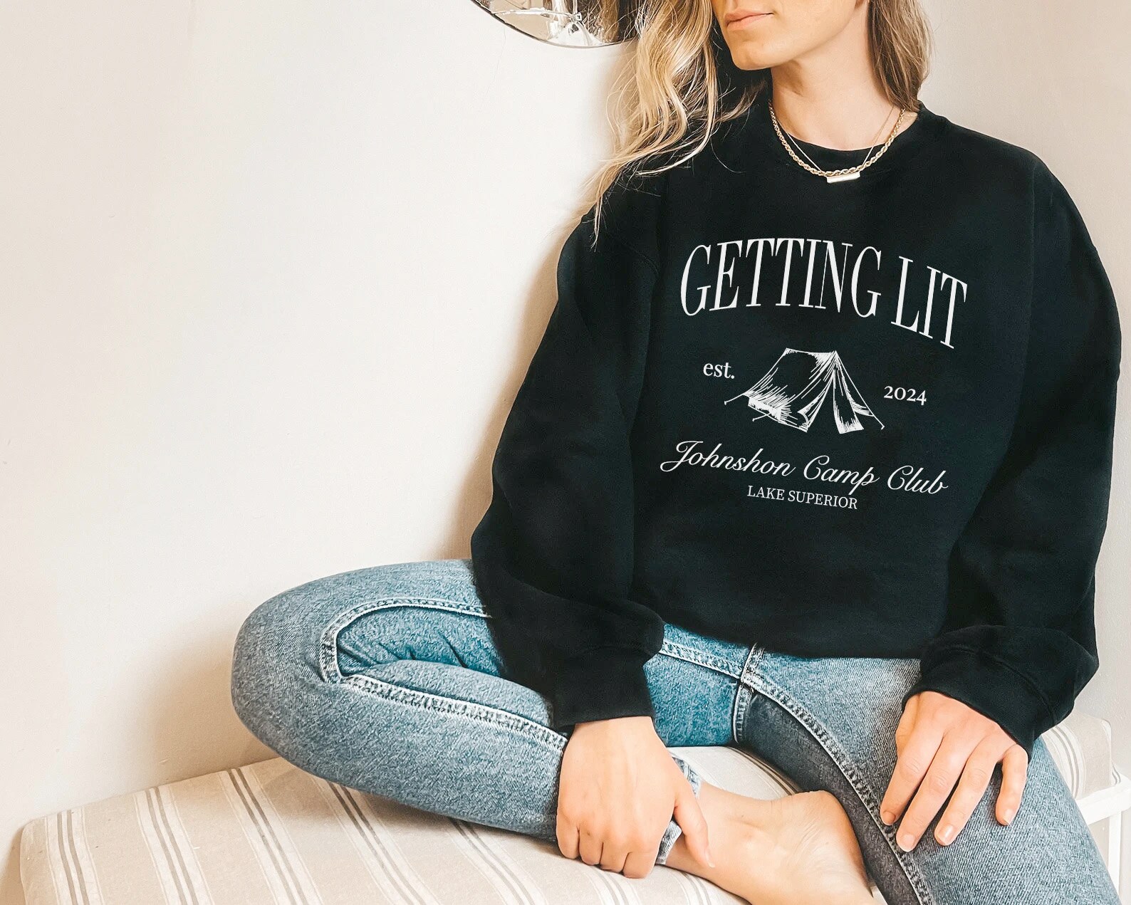 Trendy Camp Bachelorette Sweatshirt - Custom Bridal Party Gear image 2