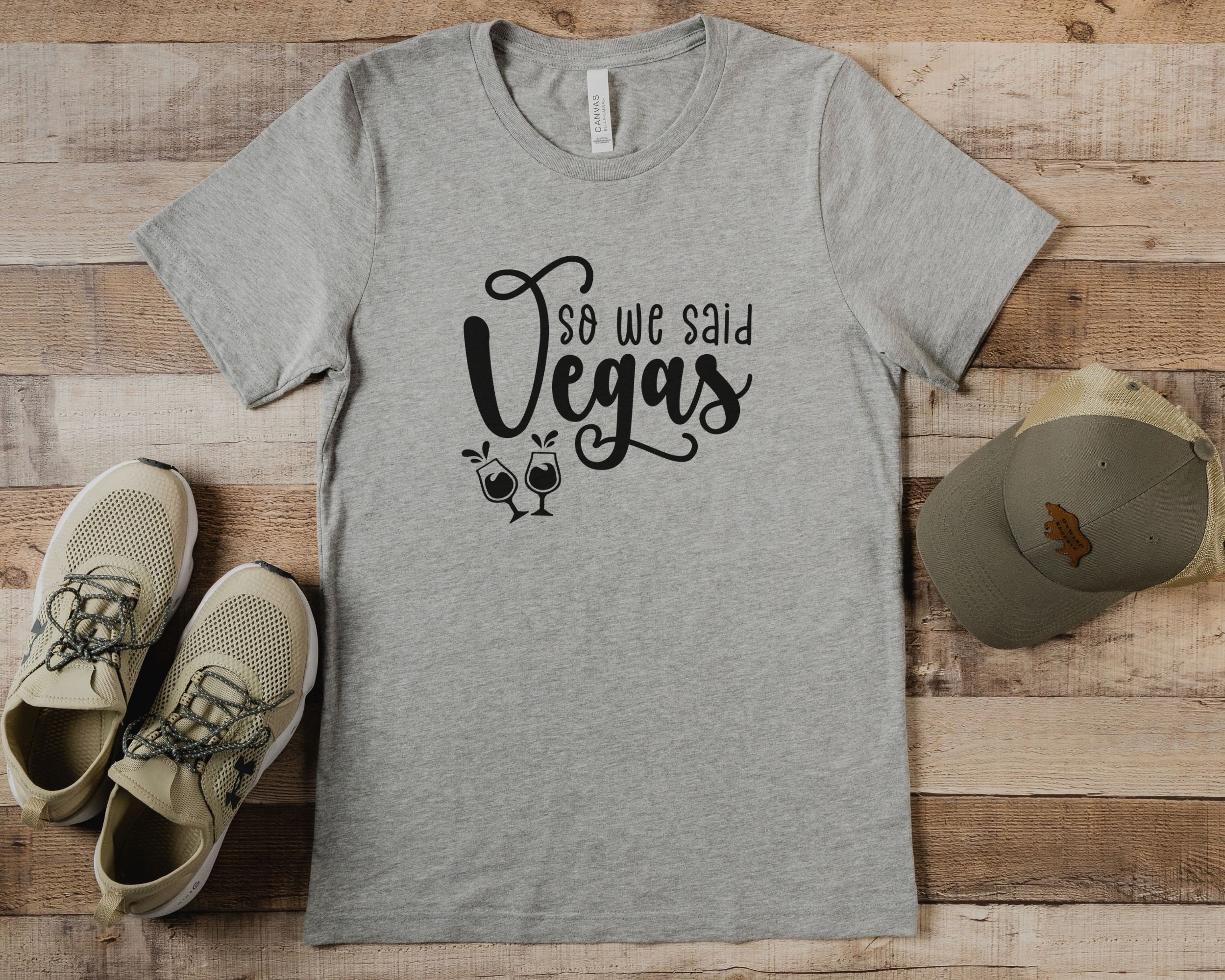 Funny Bachelorette Party I Said Yes So We Said Vegas Humorous Team Bride Crew Matching Friends Girls Holiday Trip Shirt image 3