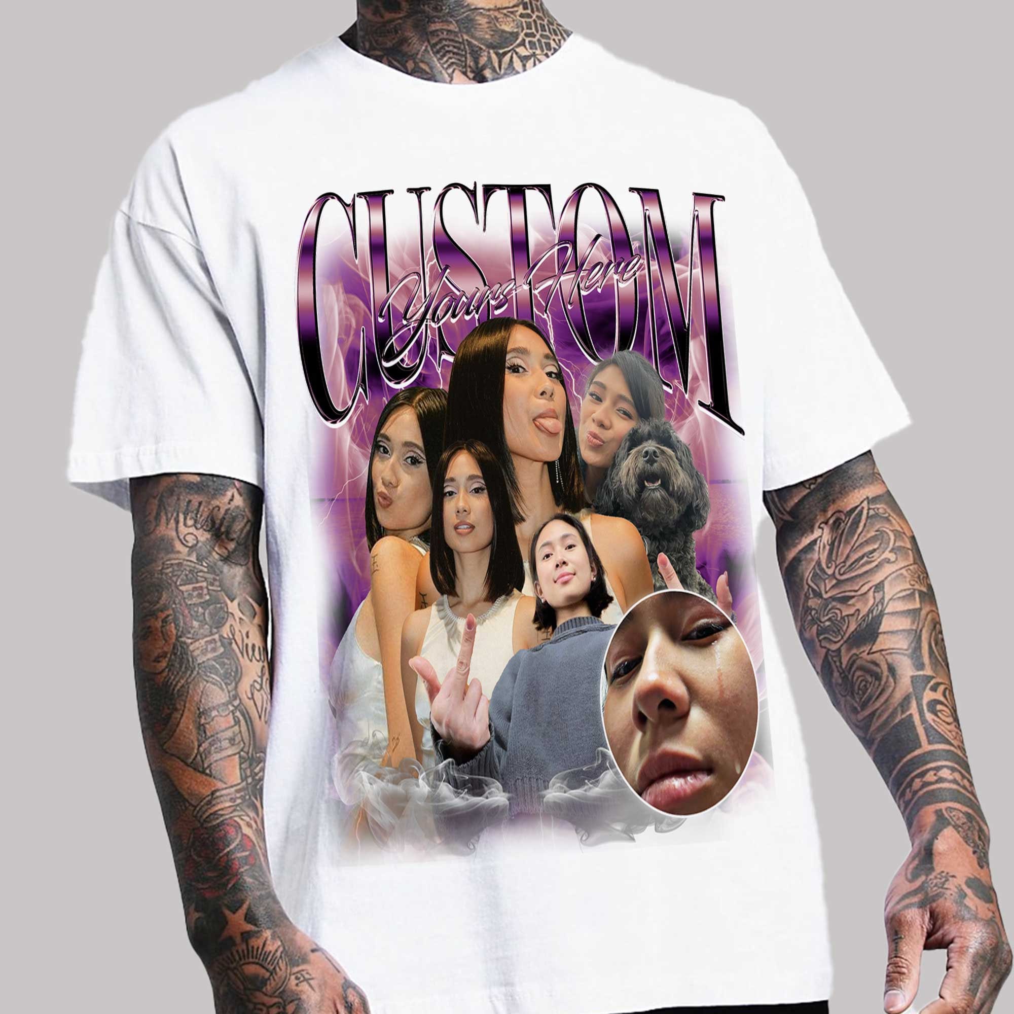 Custom Bootleg Rap Tee | Vintage 90s | Insert Your Unique Design image 6