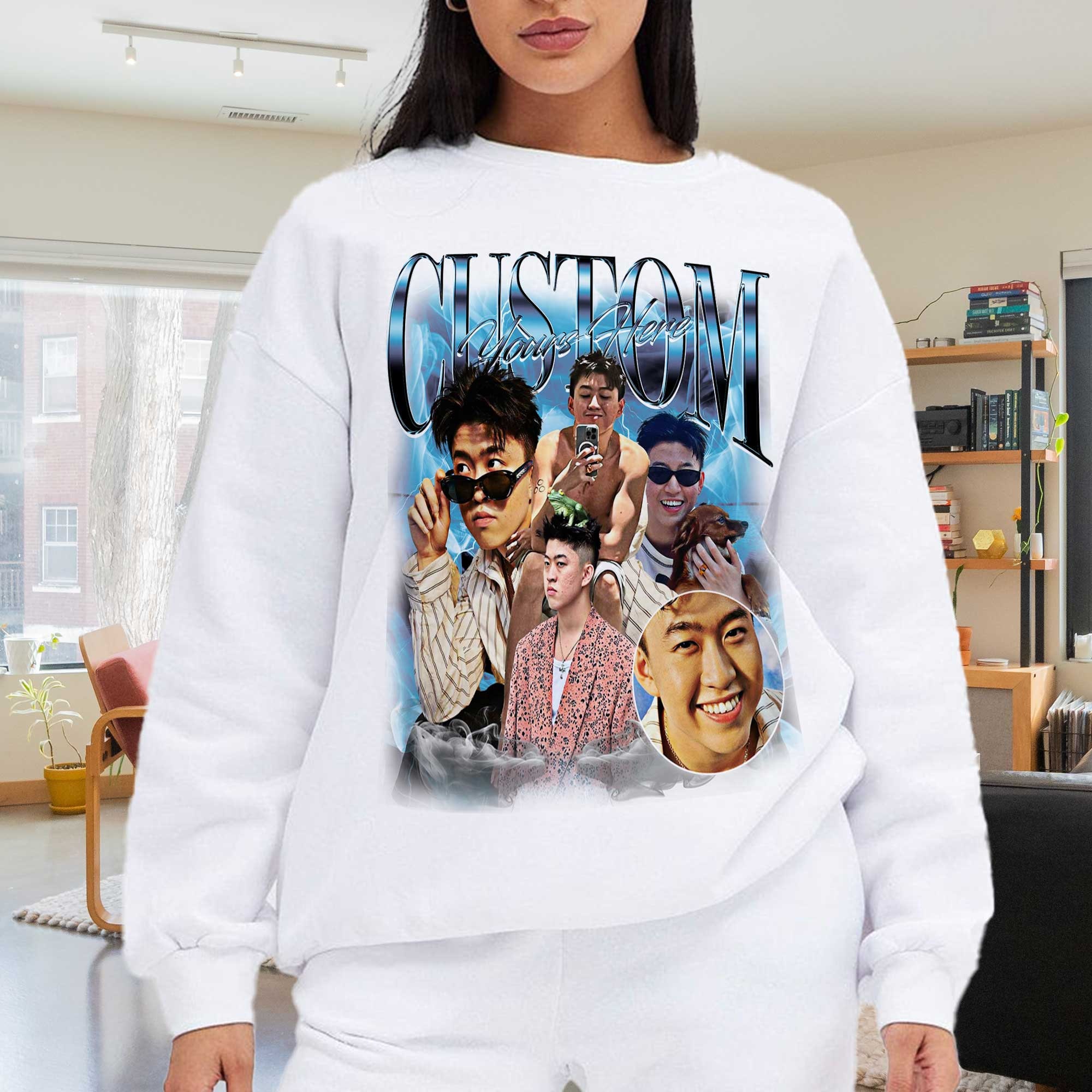 Custom Bootleg Rap & Kpop Sweatshirts | 90s Graphic & Photo Shirts image 7