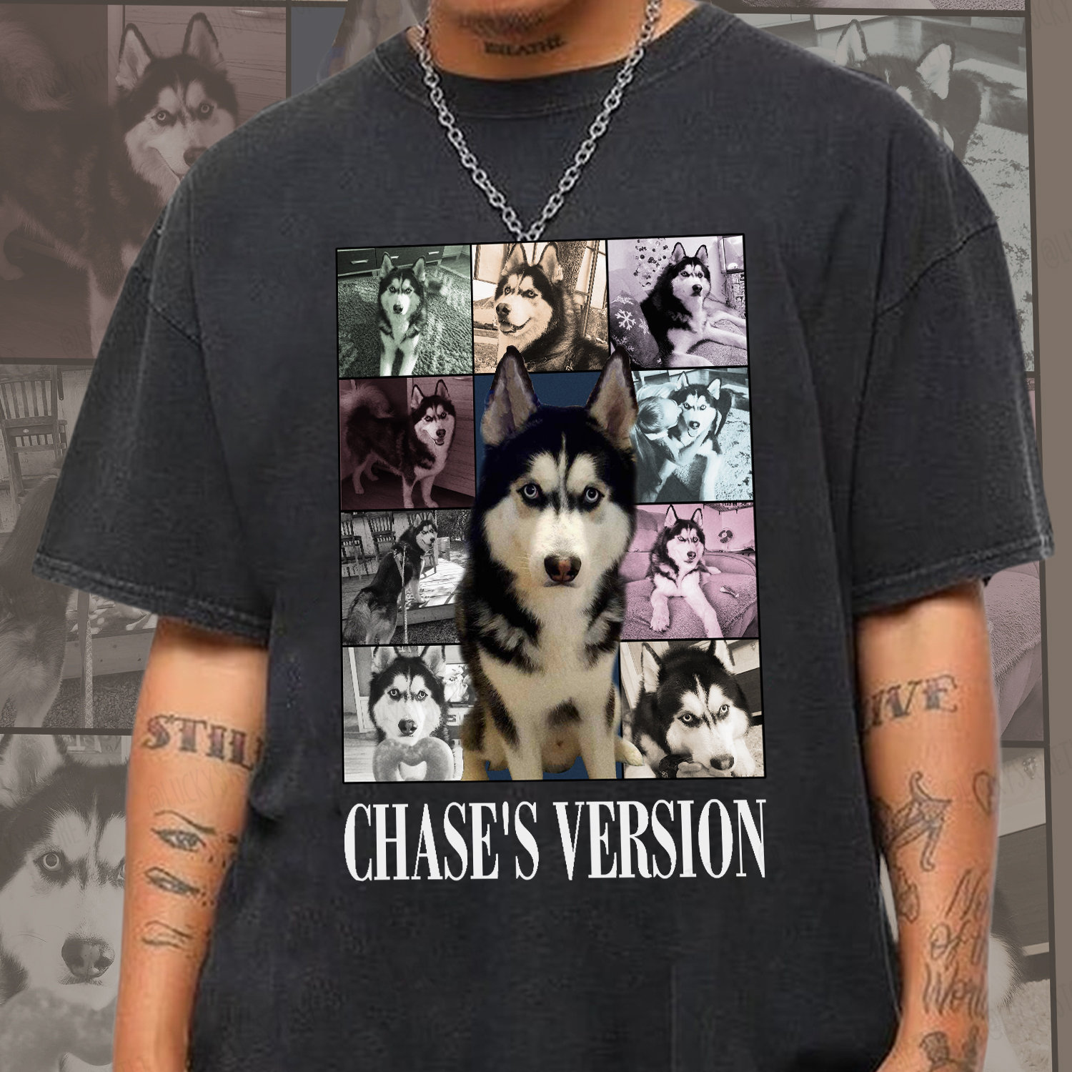 Custom Dog Shirts | Pet Portrait & Era's Tour Personalized Bootleg Tees image 3