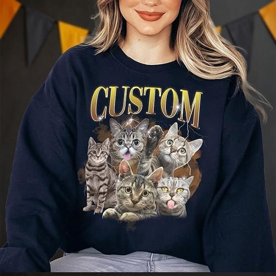 Custom Bootleg Rap Pet Shirt | 90s Vintage Graphics & Personalized Designs image 1