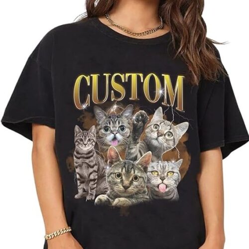 Custom Bootleg Rap Pet Shirt | 90s Vintage Graphics & Personalized Designs image 0