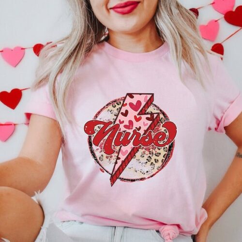 "Cardiac Nurse Floral Heart Tee: Perfect Christmas Nurse Gift" image 0