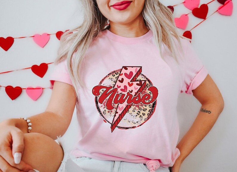 "Cardiac Nurse Floral Heart Tee: Perfect Christmas Nurse Gift" image 0