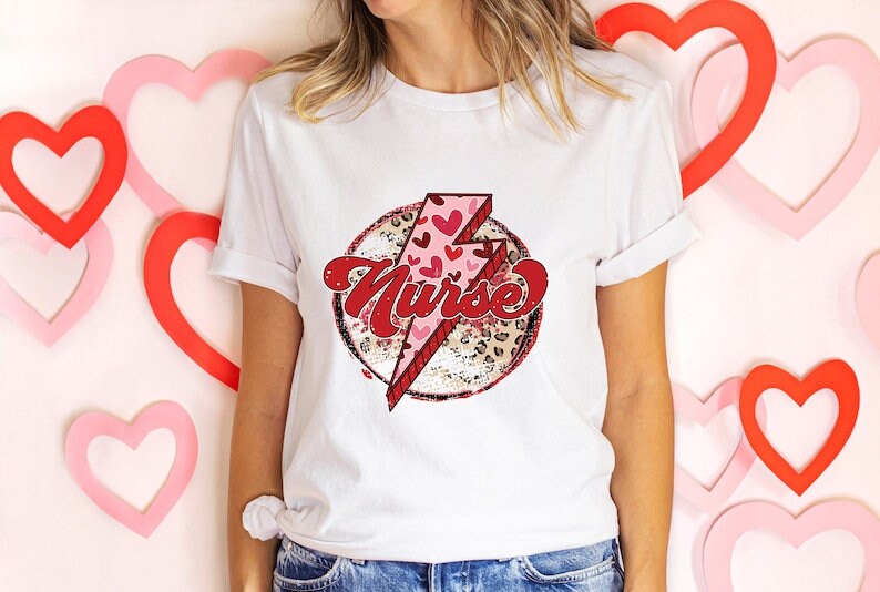 "Cardiac Nurse Floral Heart Tee: Perfect Christmas Nurse Gift" image 1