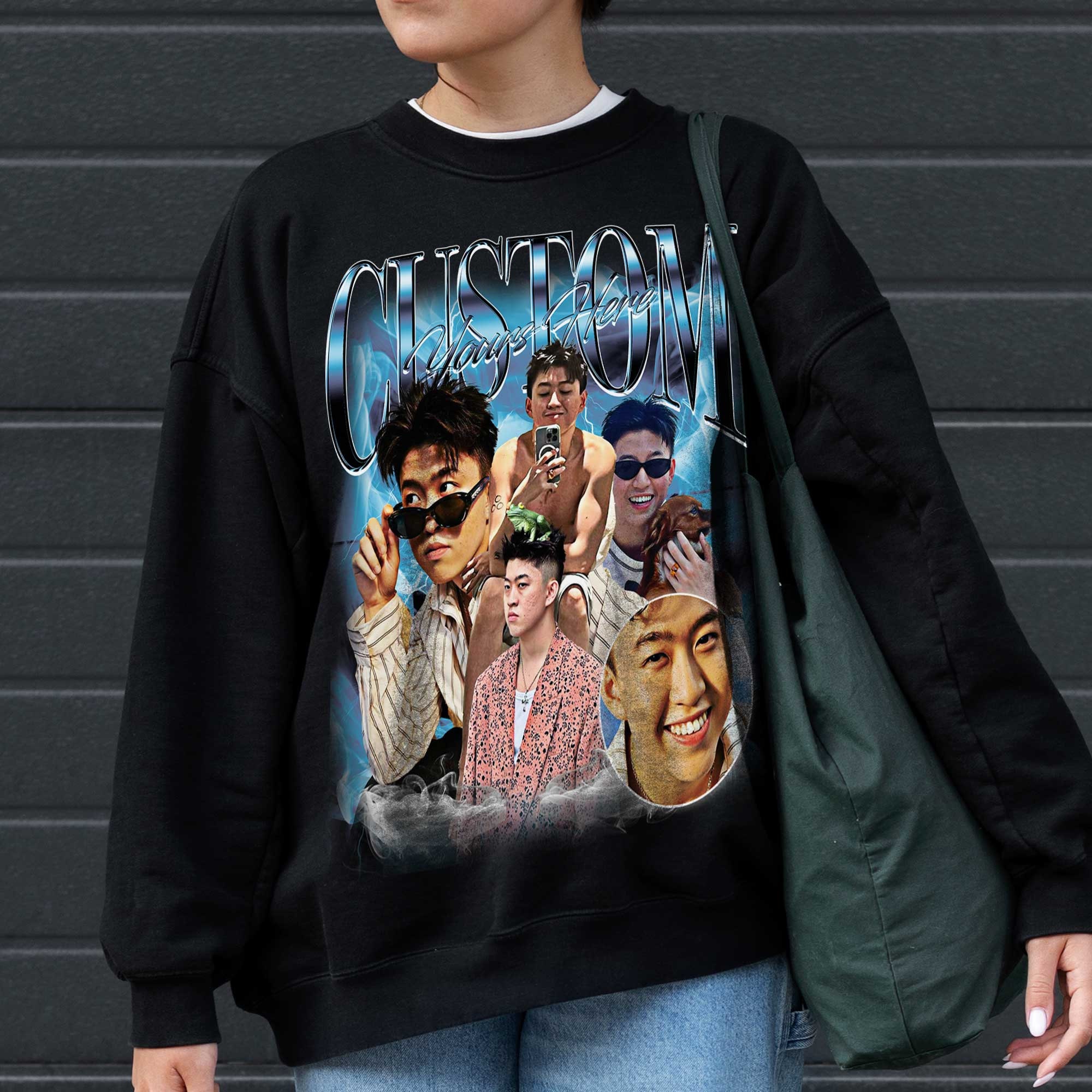 Custom Bootleg Rap & Kpop Sweatshirts | 90s Graphic & Photo Shirts image 6