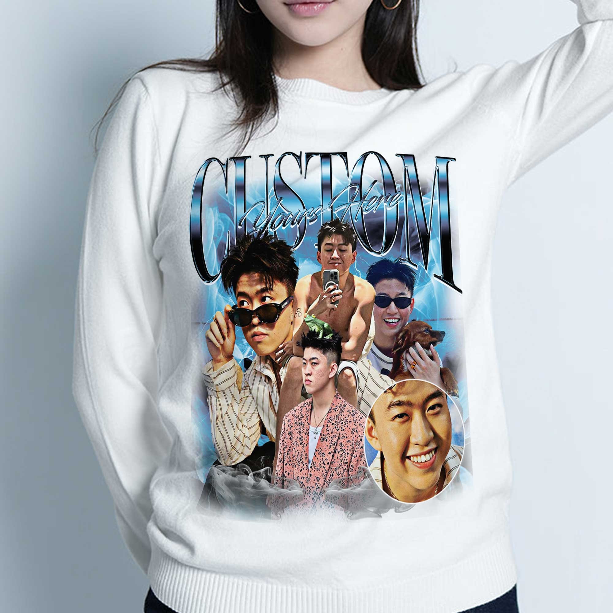 Custom Bootleg Rap & Kpop Sweatshirts | 90s Graphic & Photo Shirts image 5