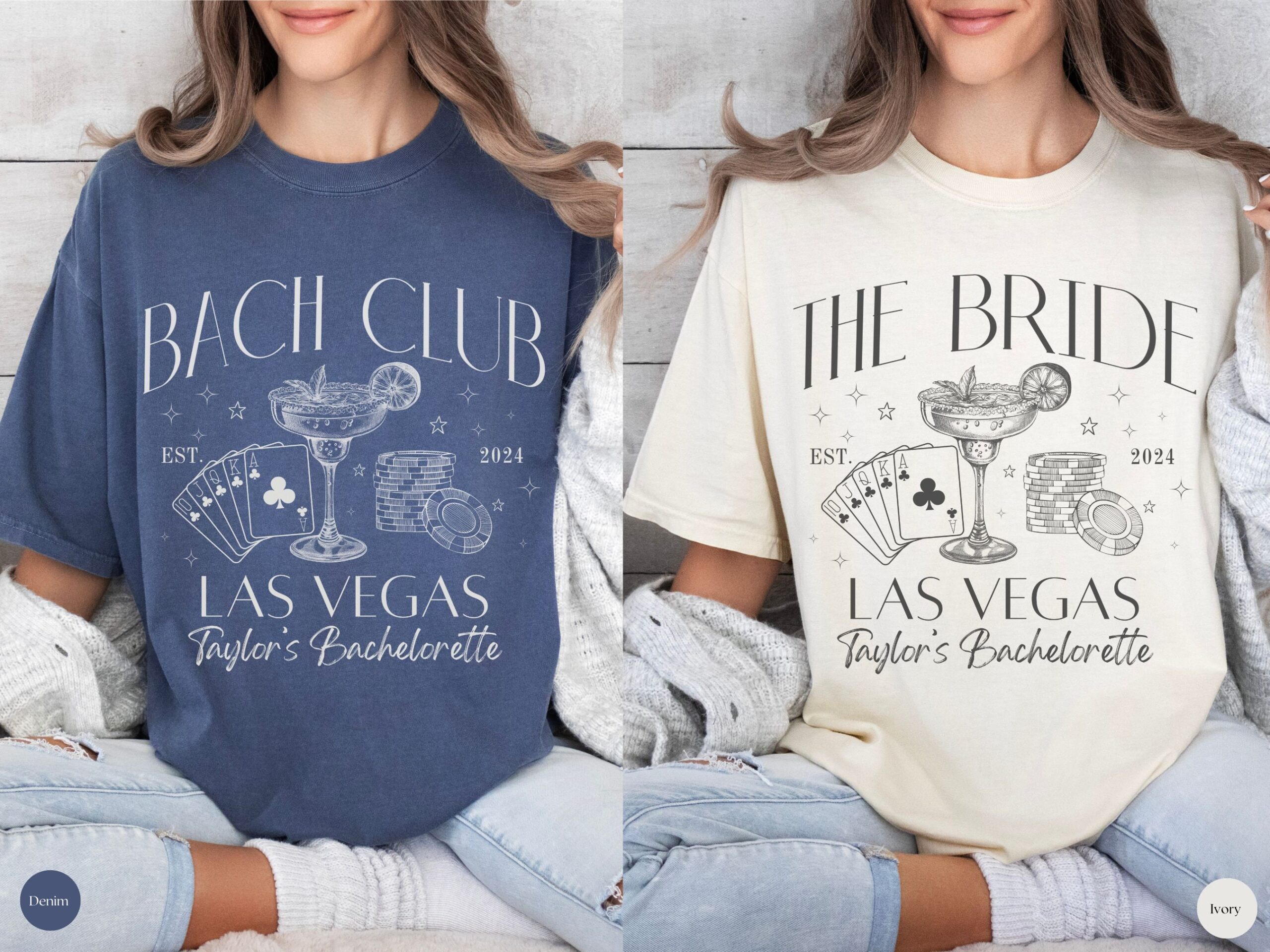 Custom Vegas Bachelorette Shirts - Personalized Party Tees image 4