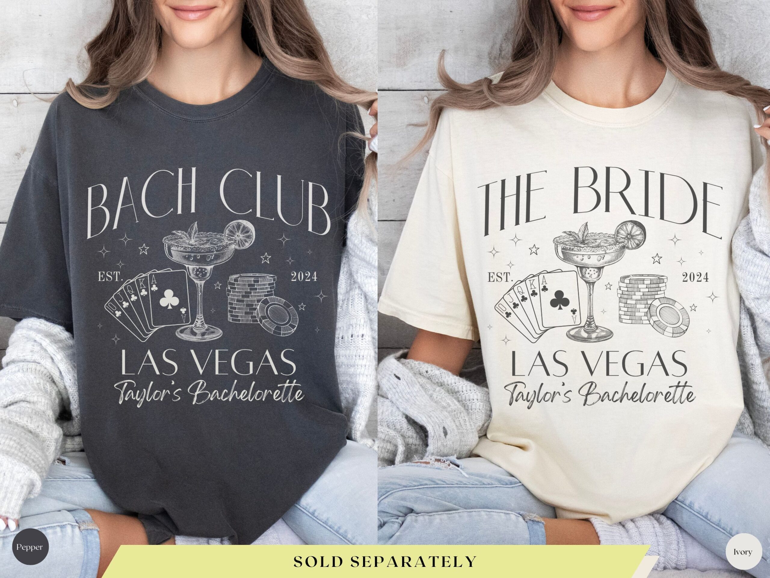 Custom Vegas Bachelorette Shirts - Personalized Party Tees image 2