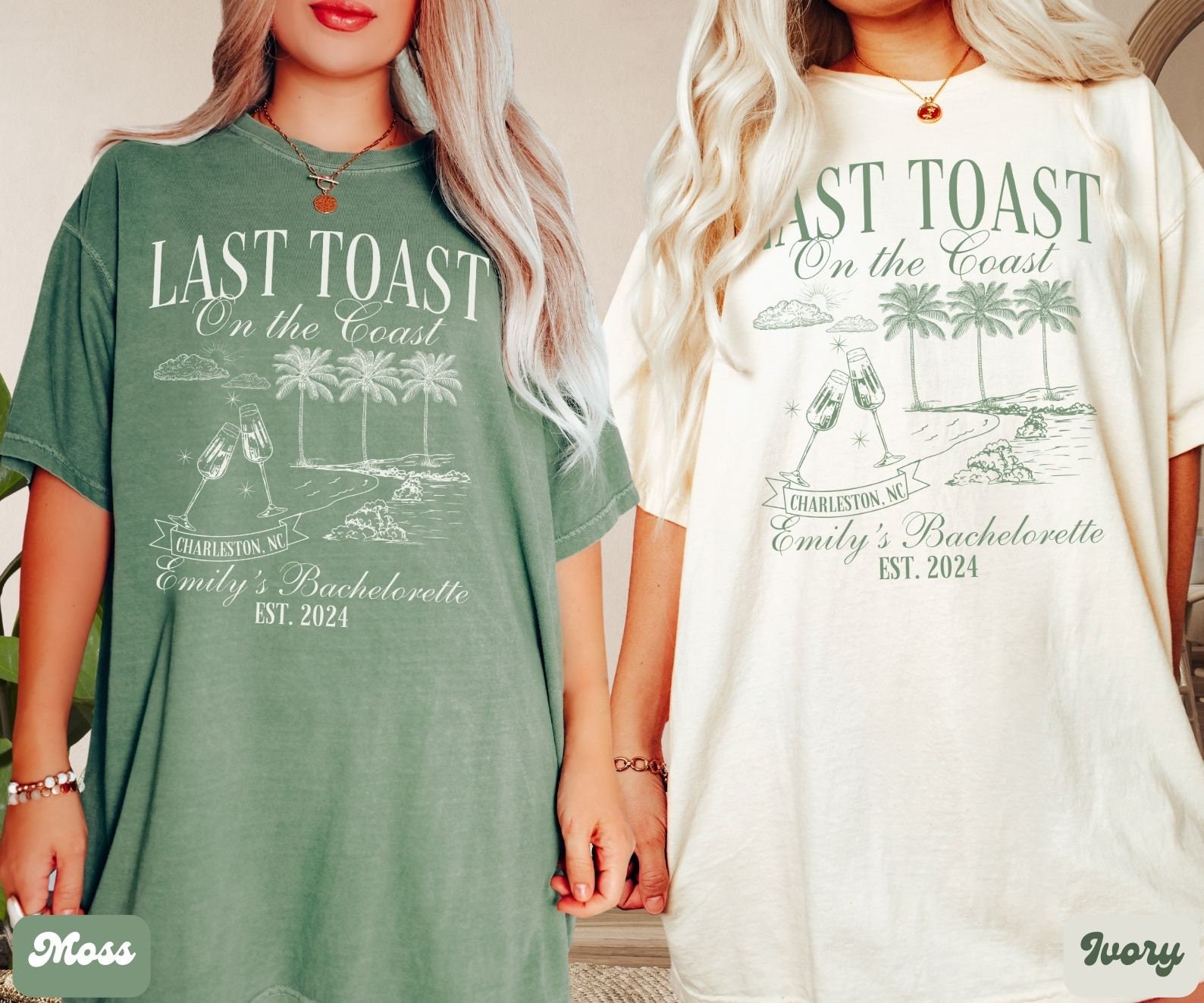 Beach Bachelorette Party Shirts - Last Coast Toast image 2