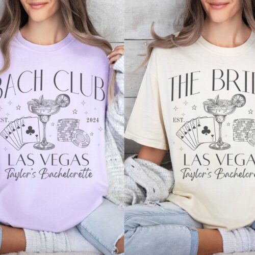 Custom Vegas Bachelorette Shirts - Personalized Party Tees image 0